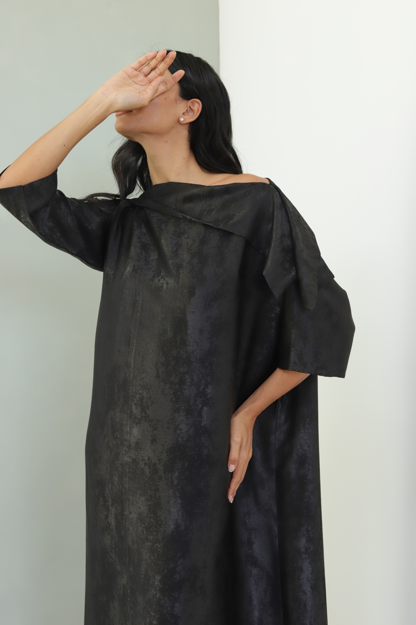 Basic Clouds (Black Dress) - BasicAbaya
