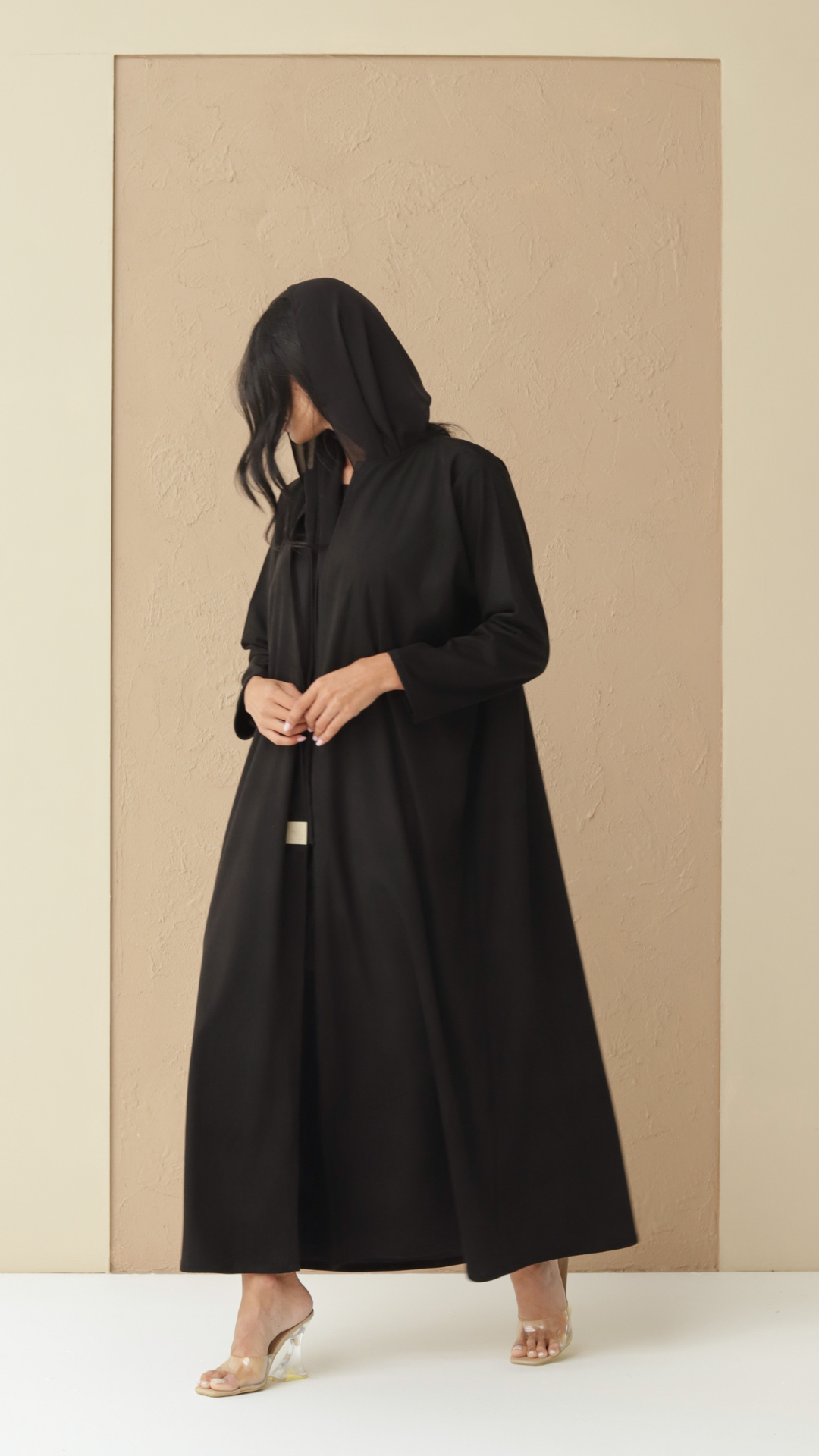Basic Suede Corduory (Black Abaya) - BasicAbaya
