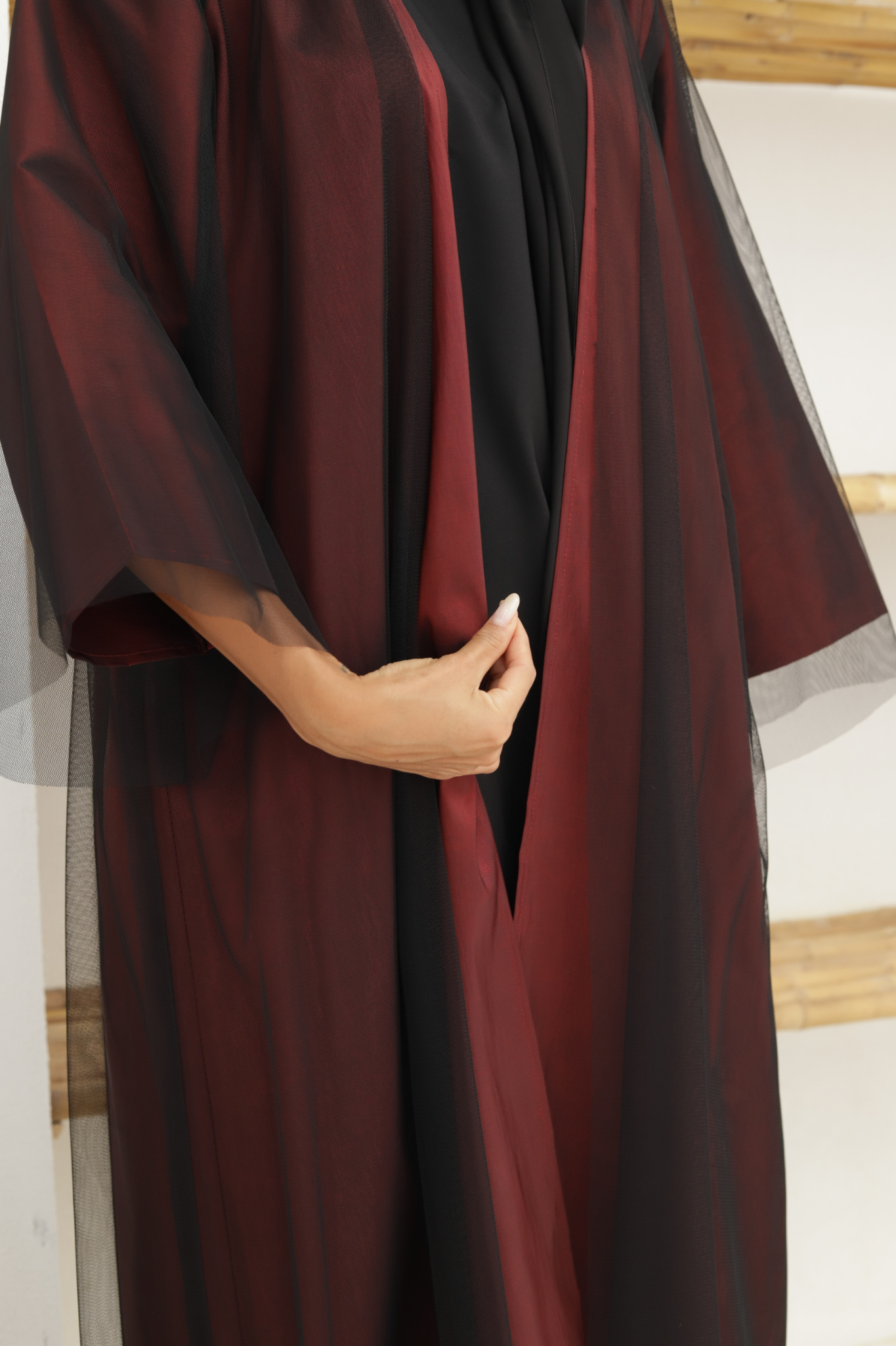 Basic TTL (Maroon Abaya) - BasicAbaya
