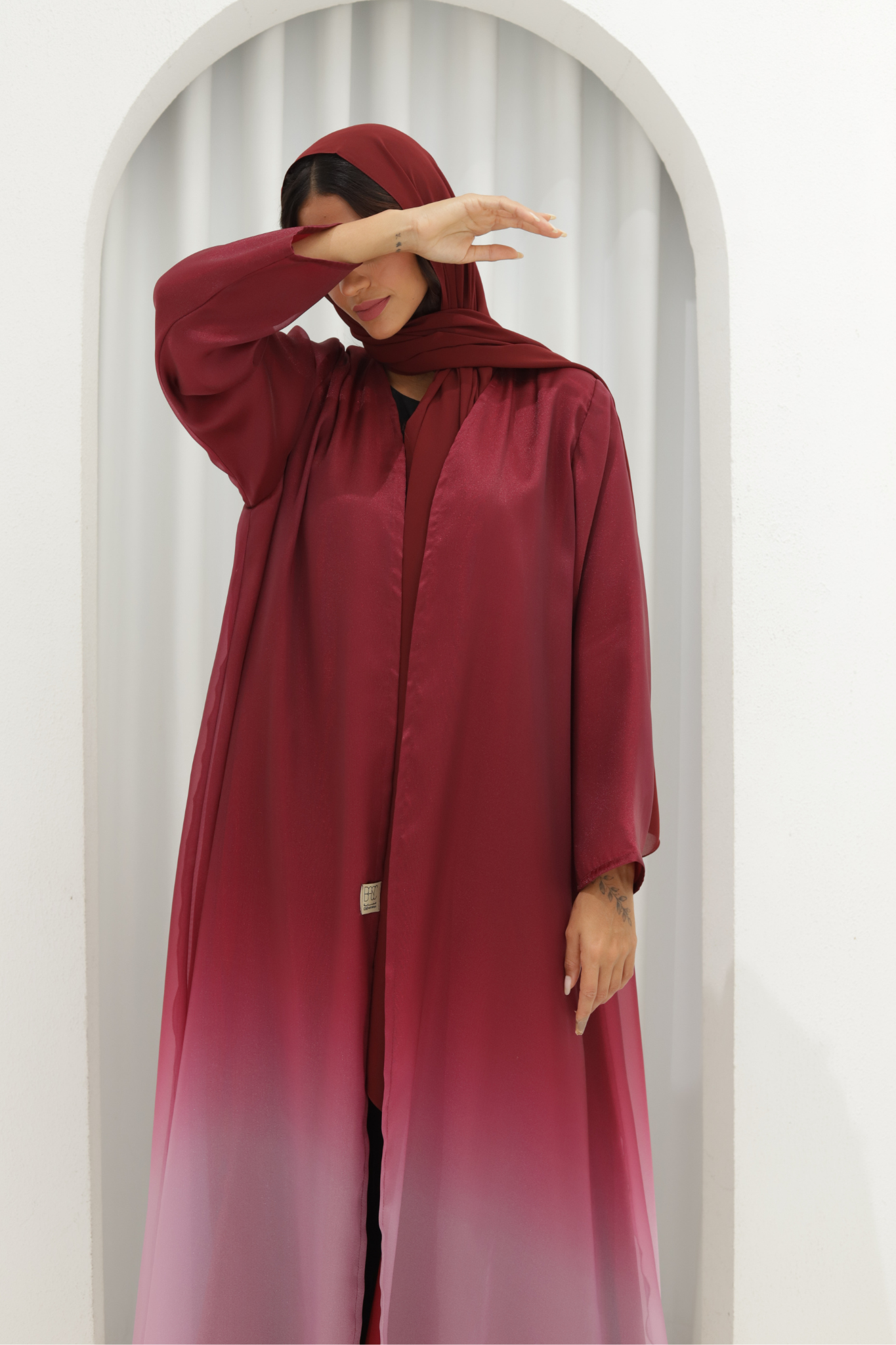 Basic Ombré (Maroon Abaya)