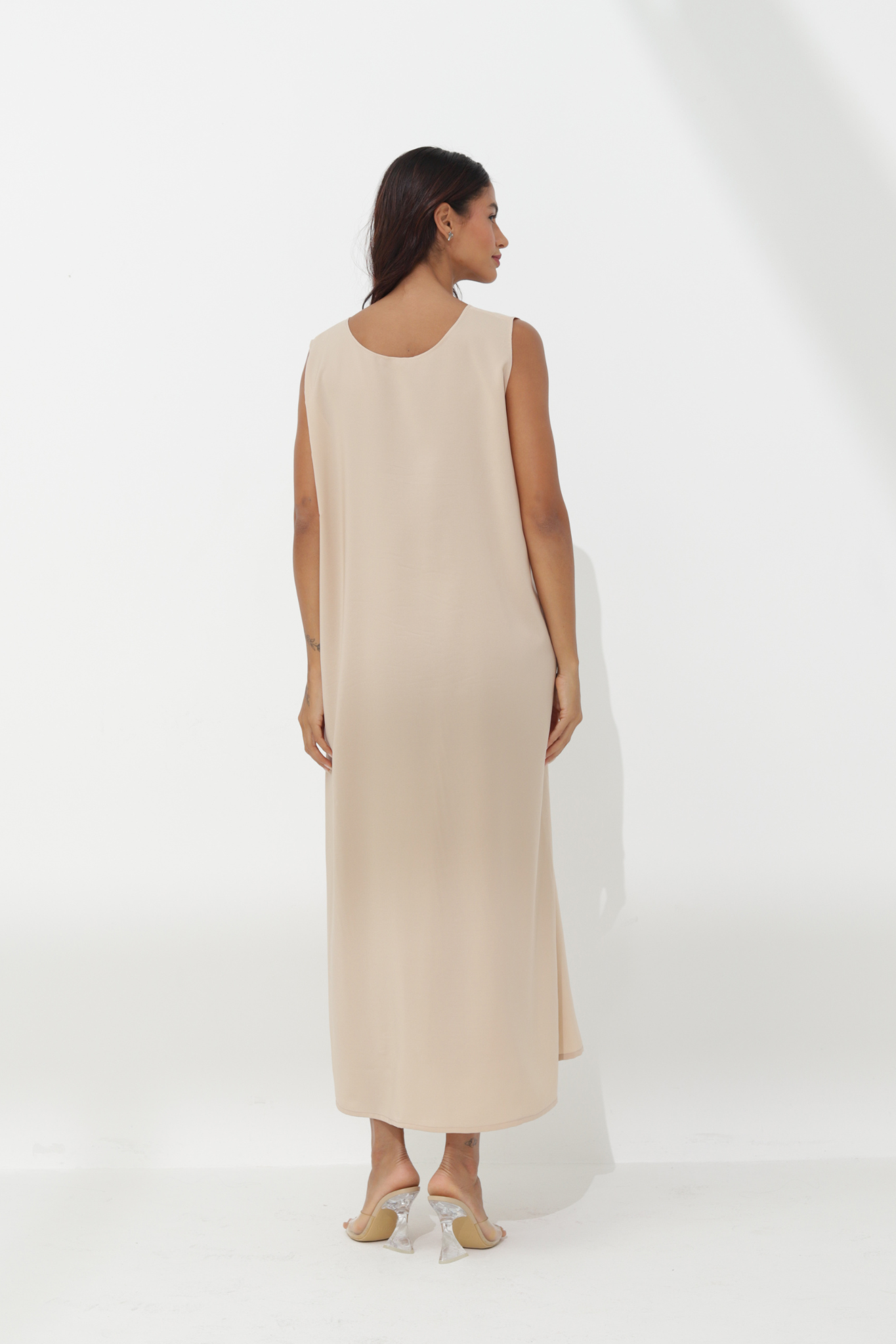 Dress - Sleevesless - BasicAbaya
