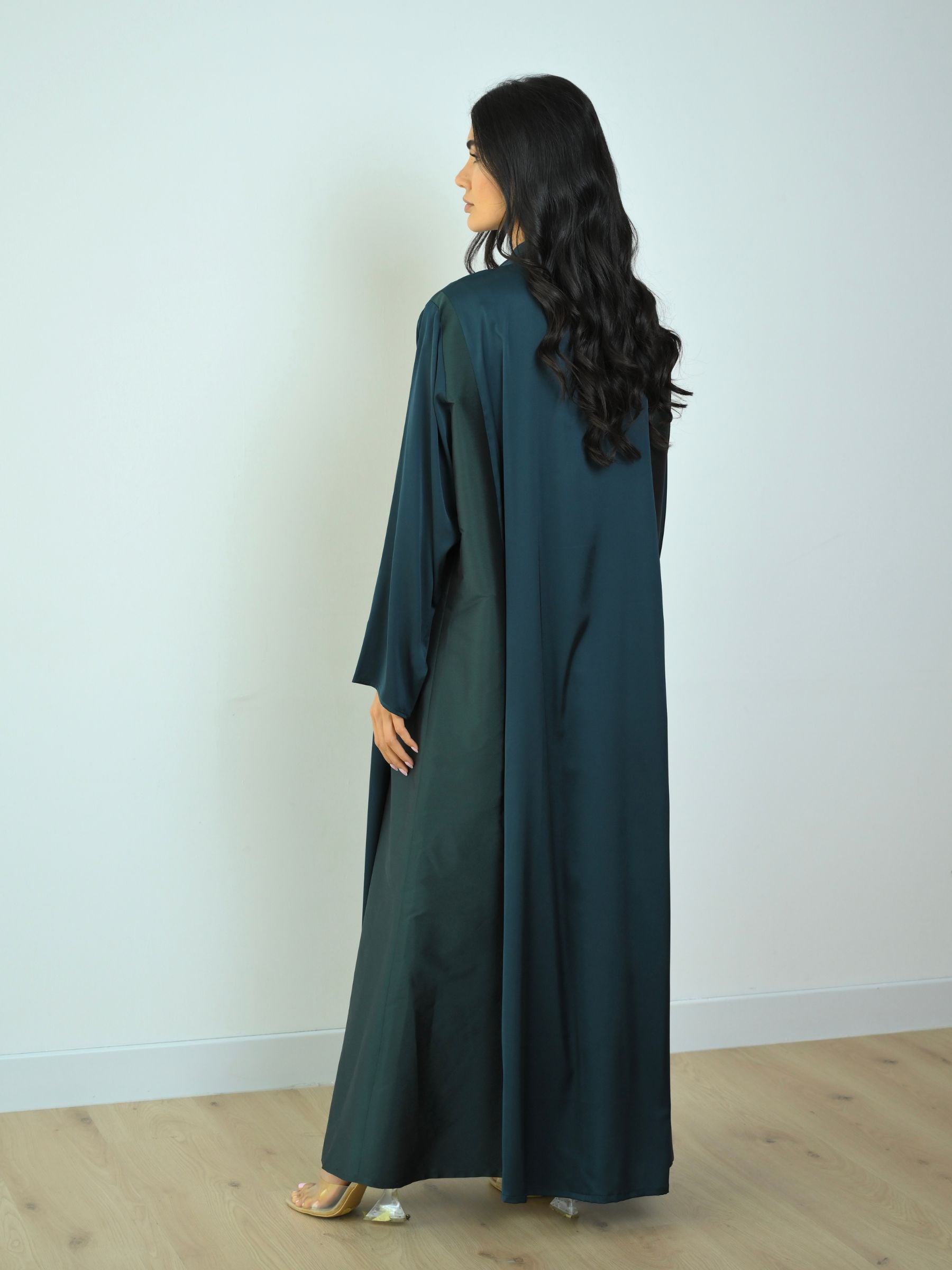 Basic Tafetta (Green Abaya) - BasicAbaya