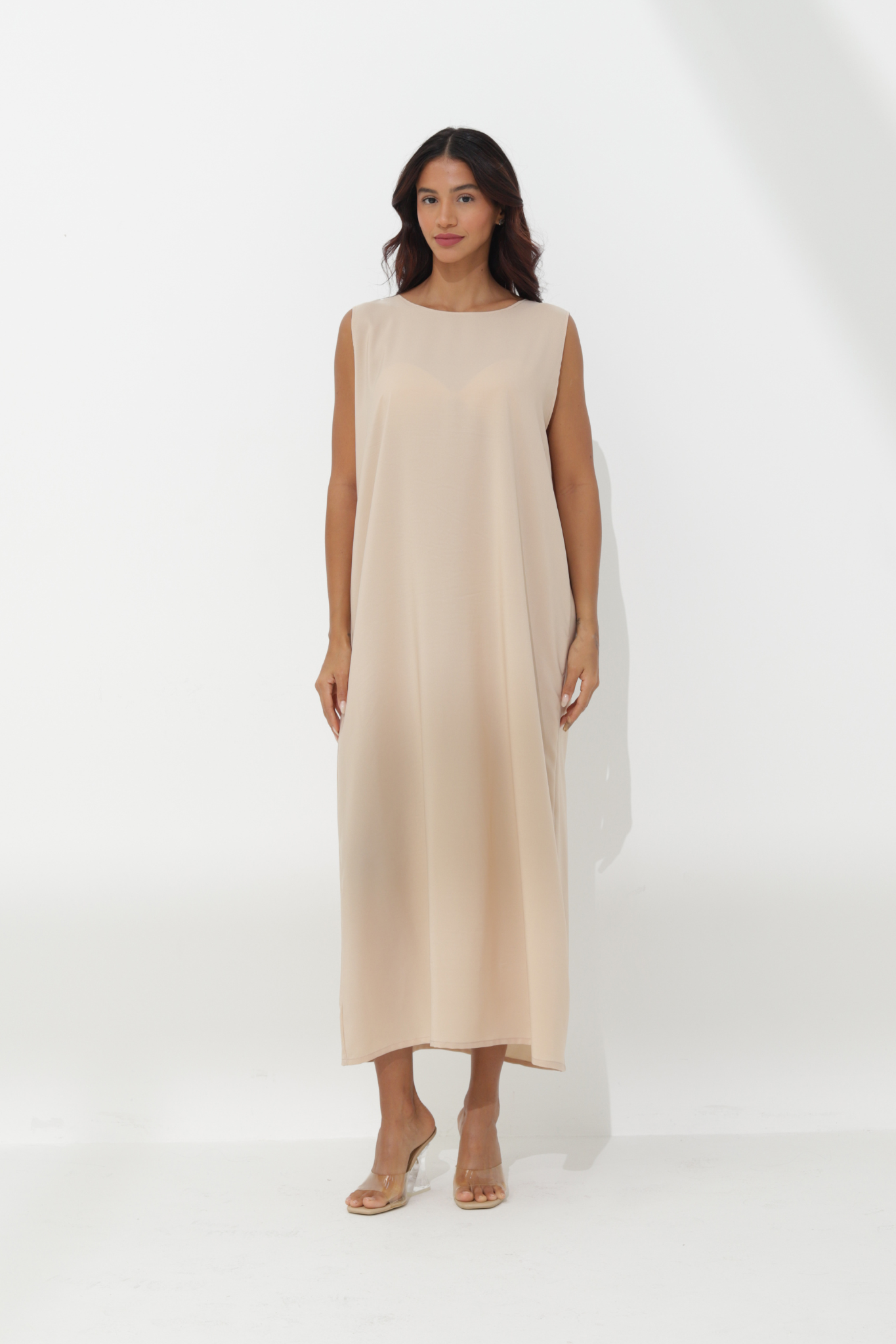 Dress - Sleevesless - BasicAbaya