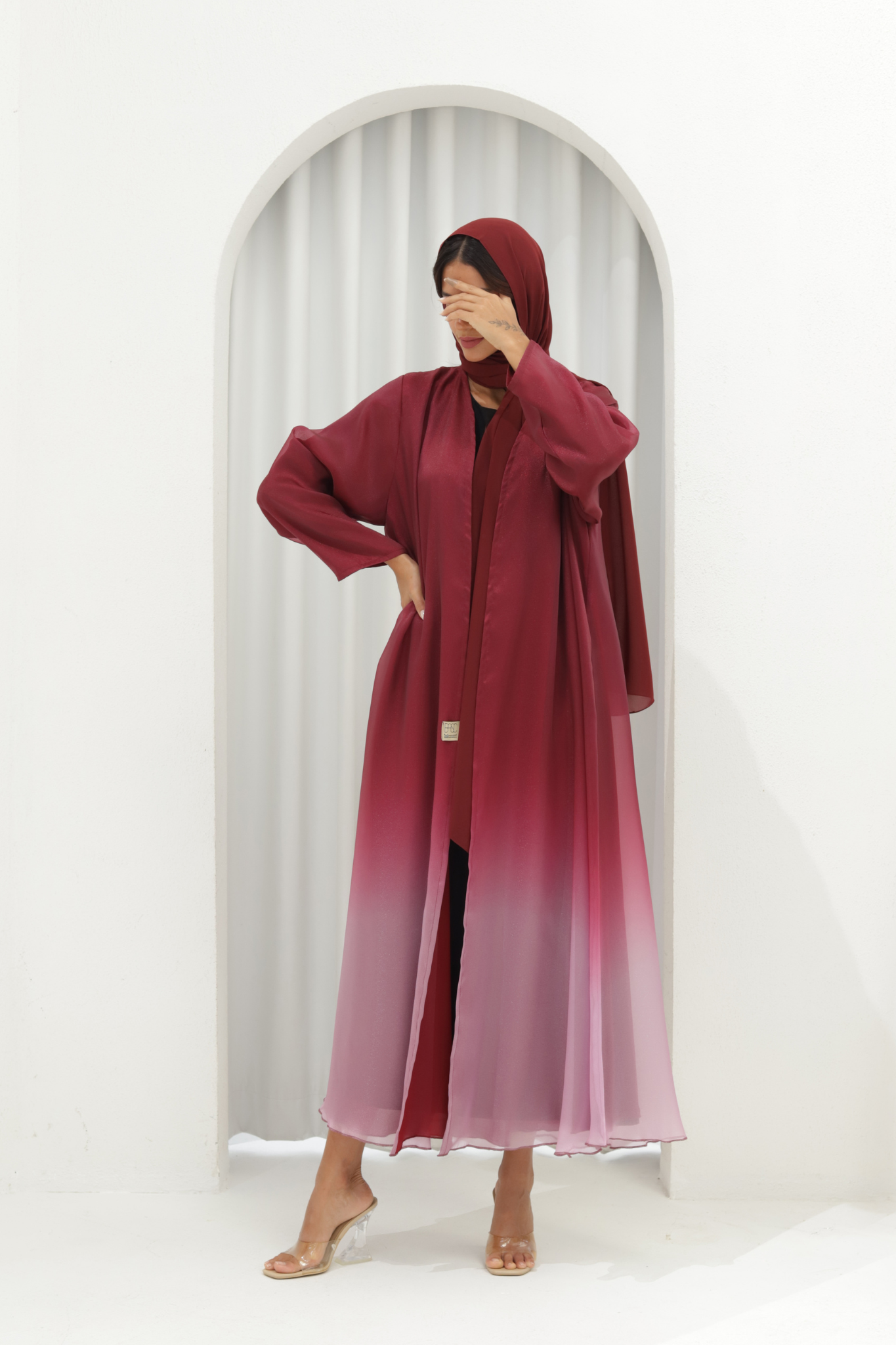 Basic Ombré (Maroon Abaya)