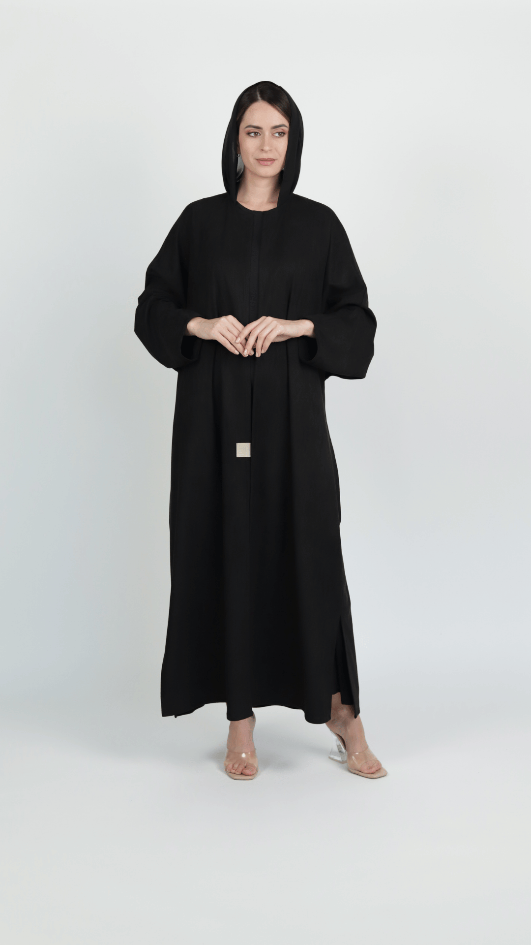 Basic Suede Corduory (Black Abaya) - BasicAbaya