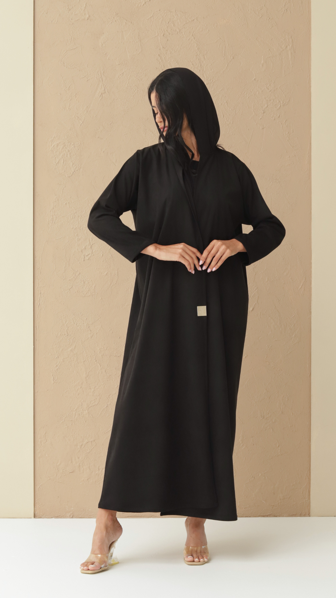 Basic Suede Corduory (Black Abaya) - BasicAbaya