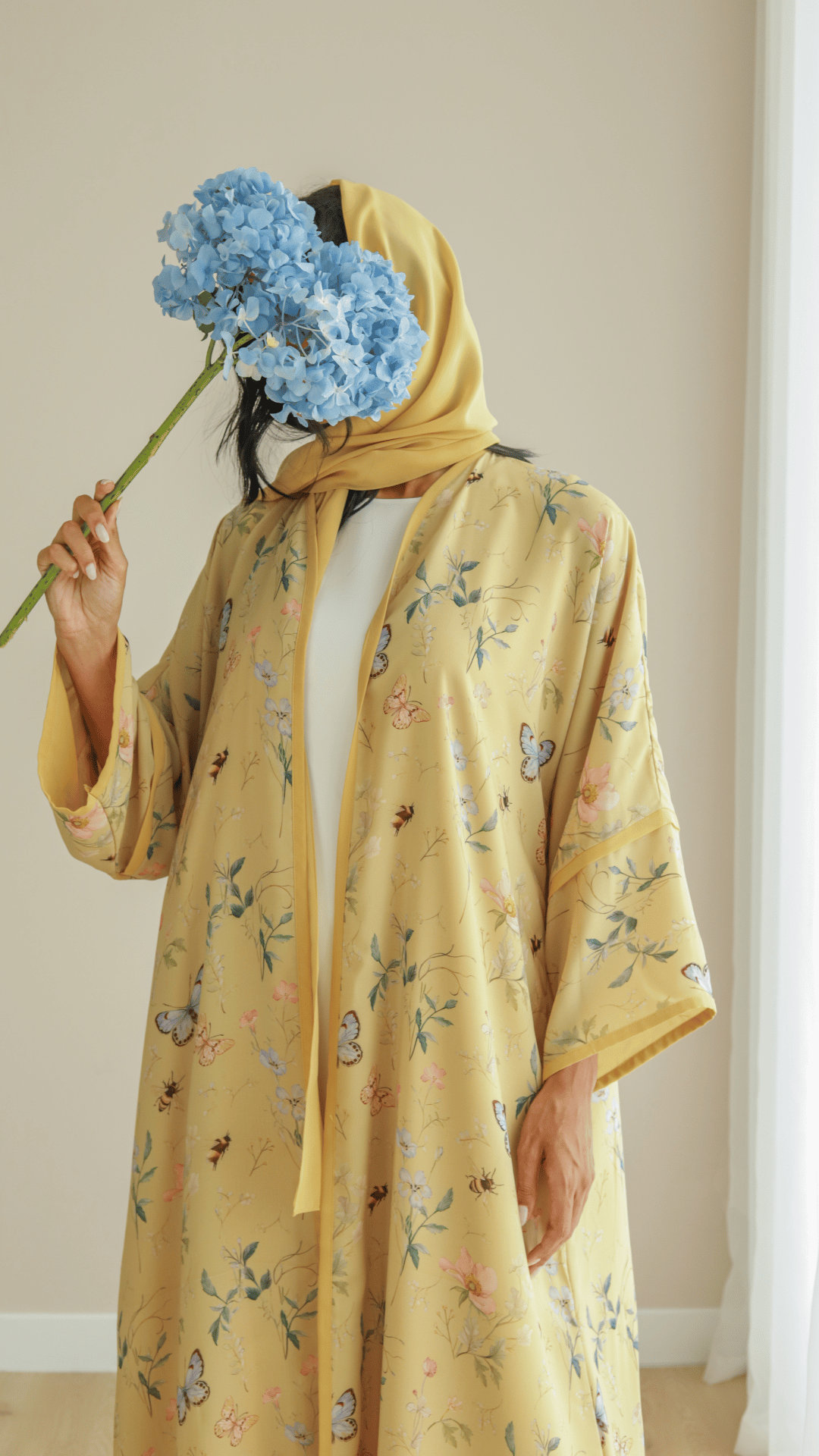 Buy Abaya In Yellow Color