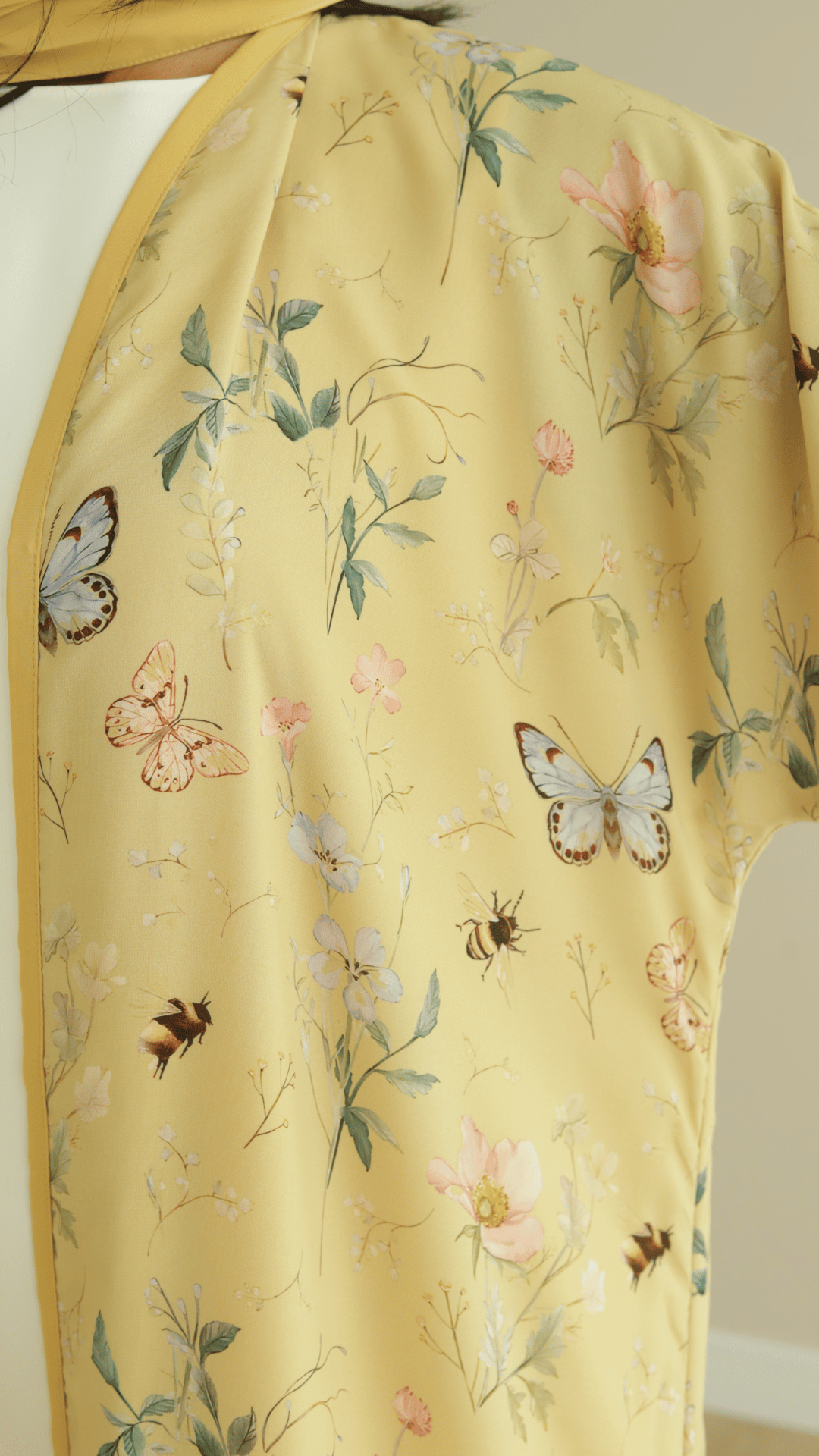 Buy Abaya In Yellow Color