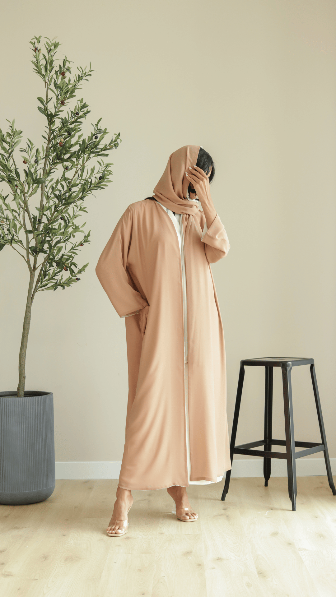 Basic Double Reversible (Nude Abaya) - BasicAbaya