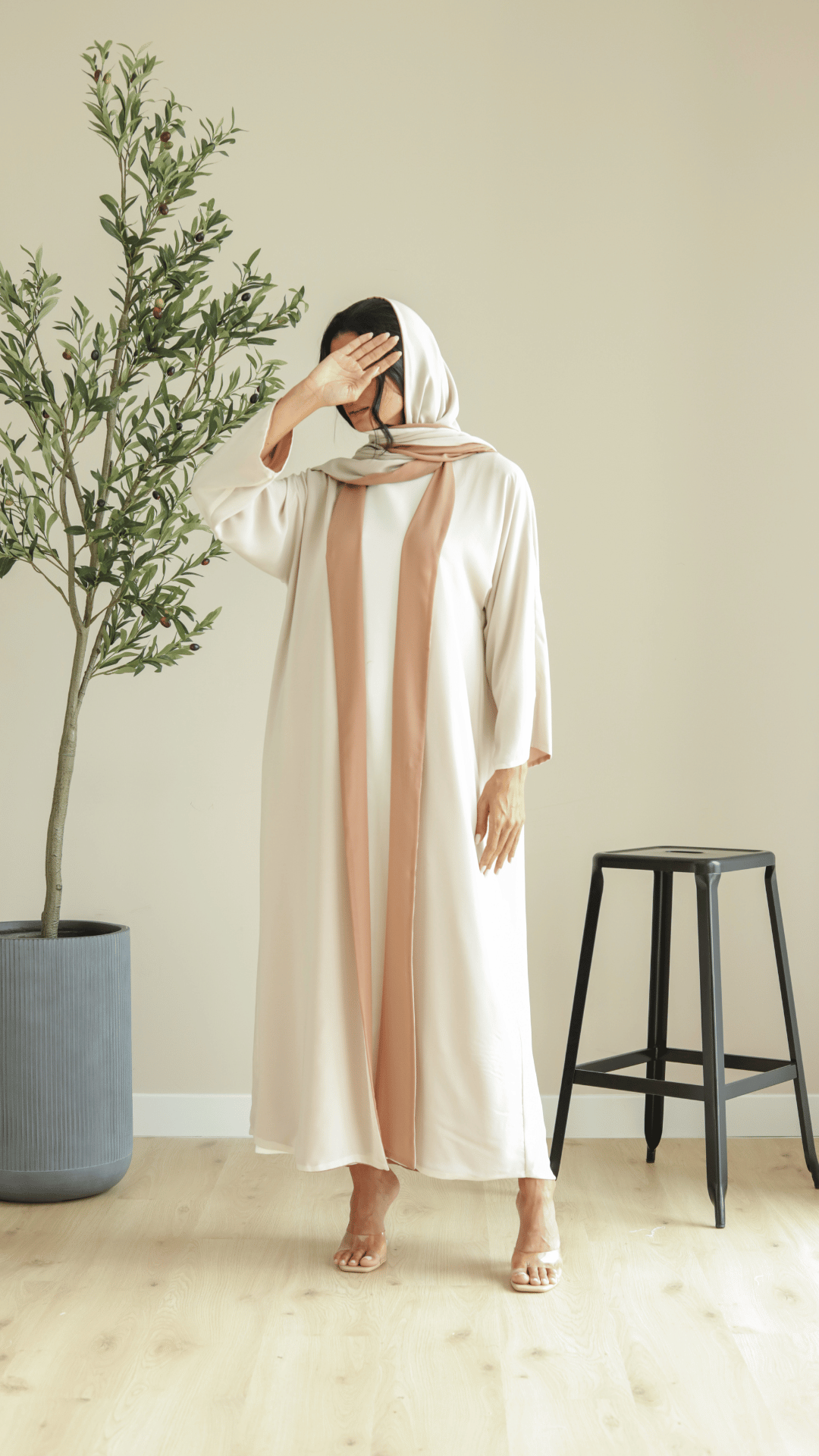 Basic Double Reversible (Nude Abaya) - BasicAbaya