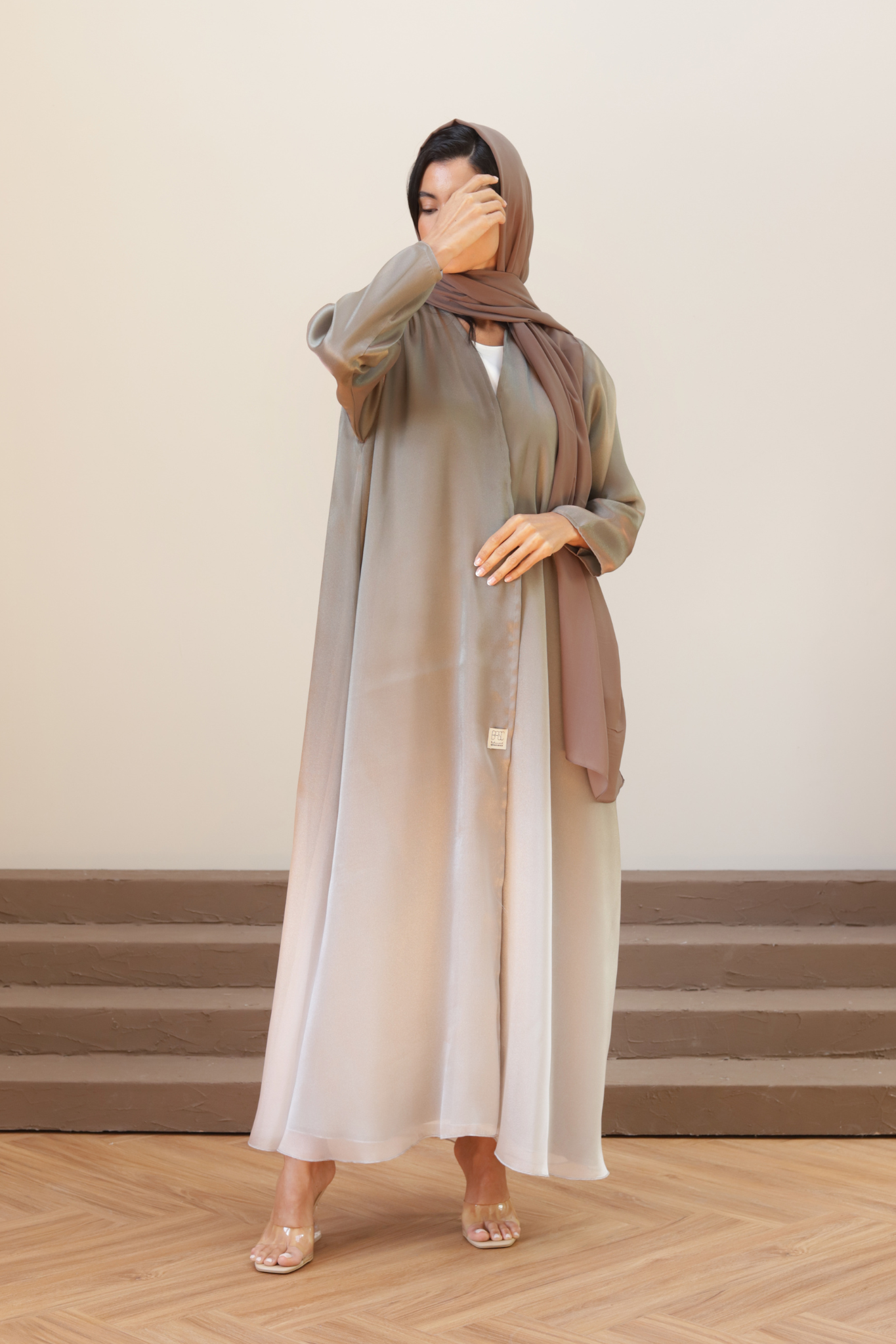Basic Ombré (Army Brown Abaya) - BasicAbaya