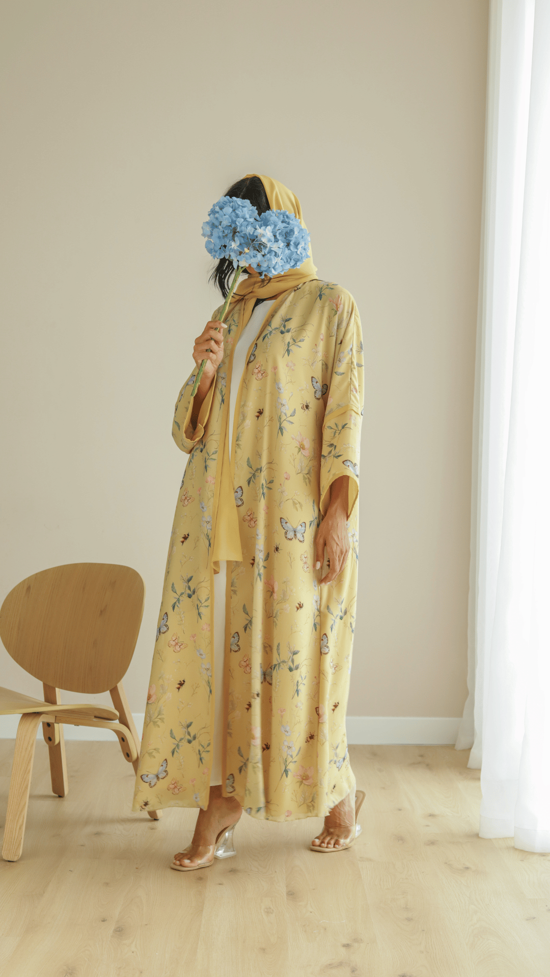 Buy Abaya In Yellow Color