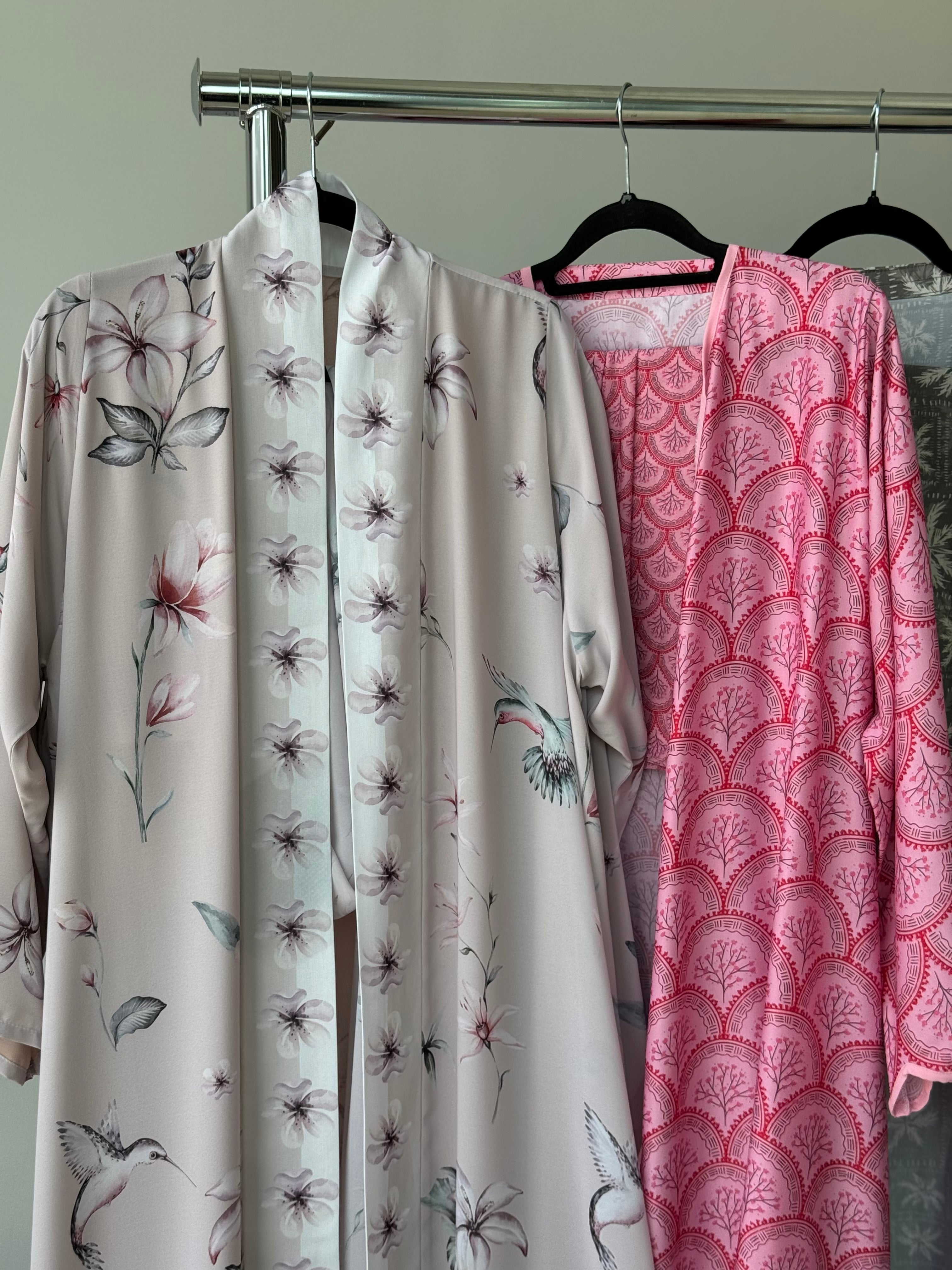 Basic Print Nature (Light Pink Abaya)