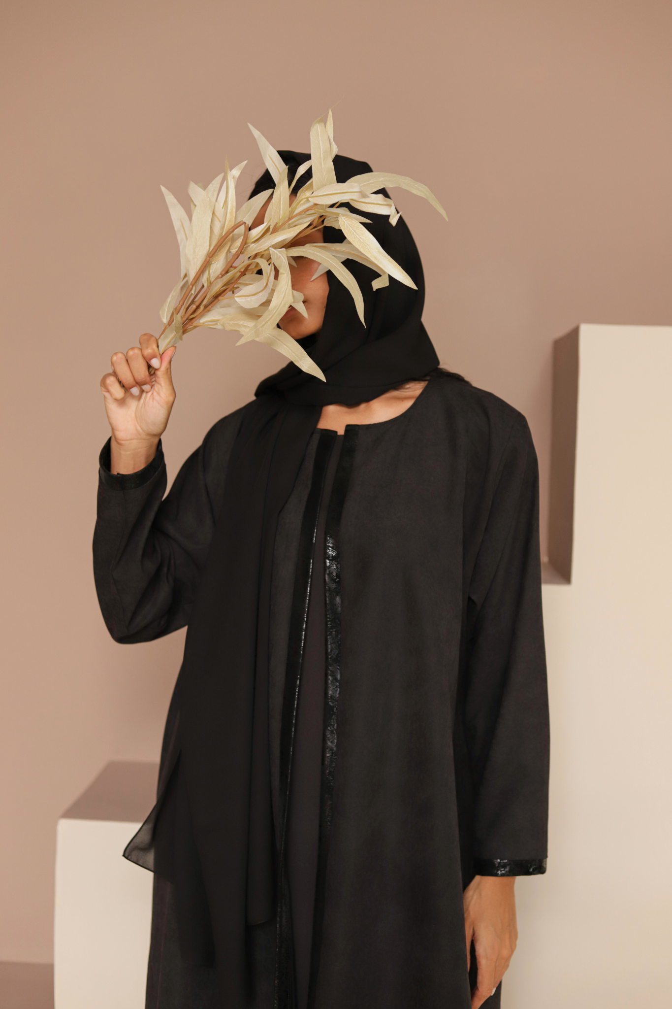 Basic Leather (Black Abaya) - BasicAbaya