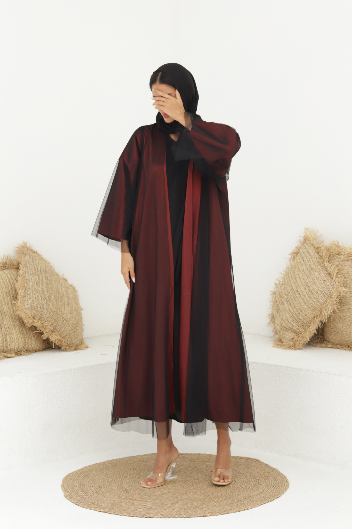 Basic TTL (Maroon Abaya) - BasicAbaya