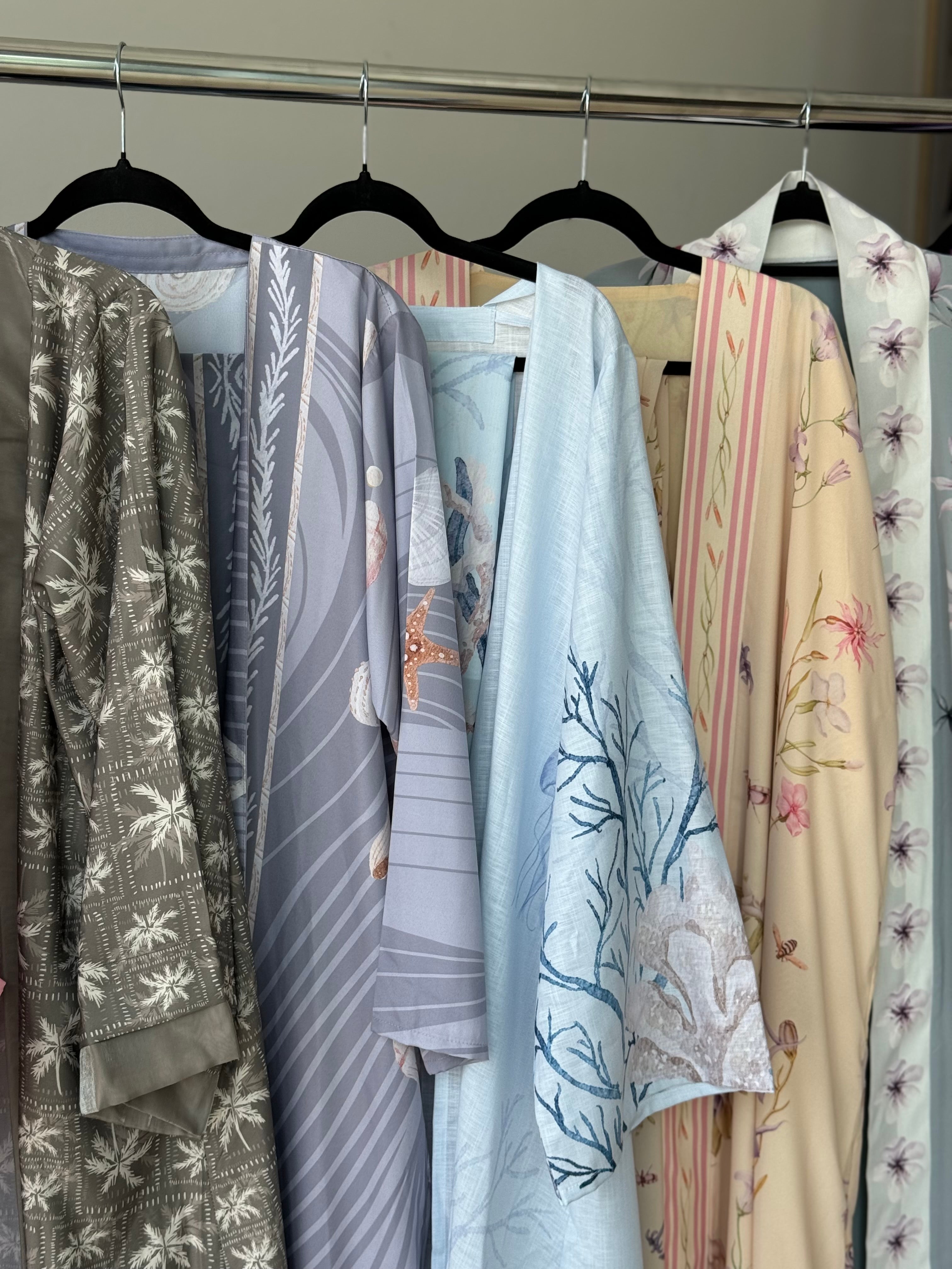 Basic Print Palm Tree (Olive Green Abaya)