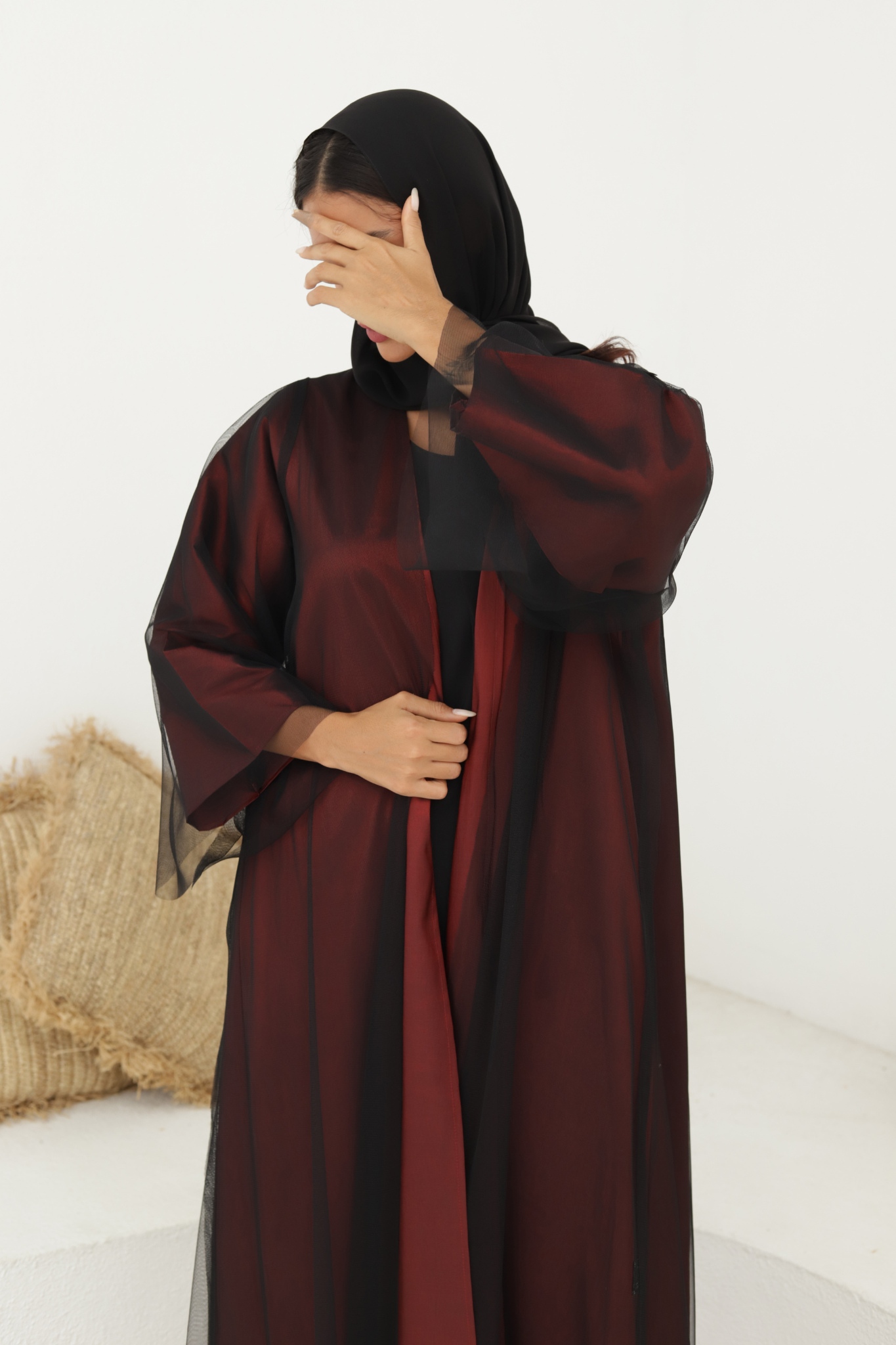 Basic TTL (Maroon Abaya) - BasicAbaya