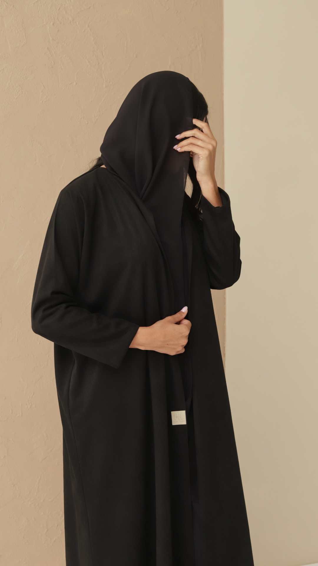 Basic Suede Corduory (Black Abaya) - BasicAbaya