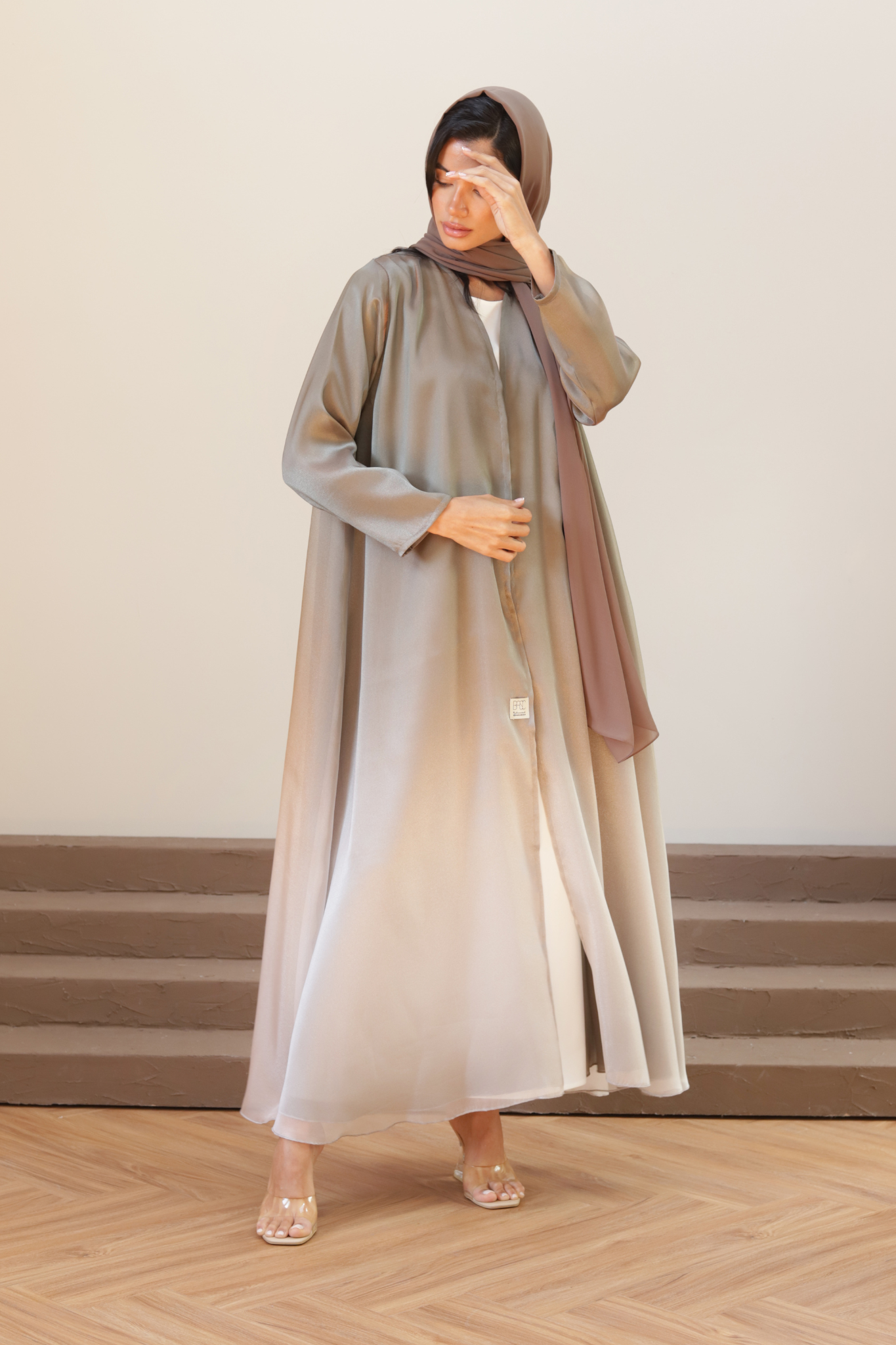 Basic Ombré (Army Brown Abaya) - BasicAbaya