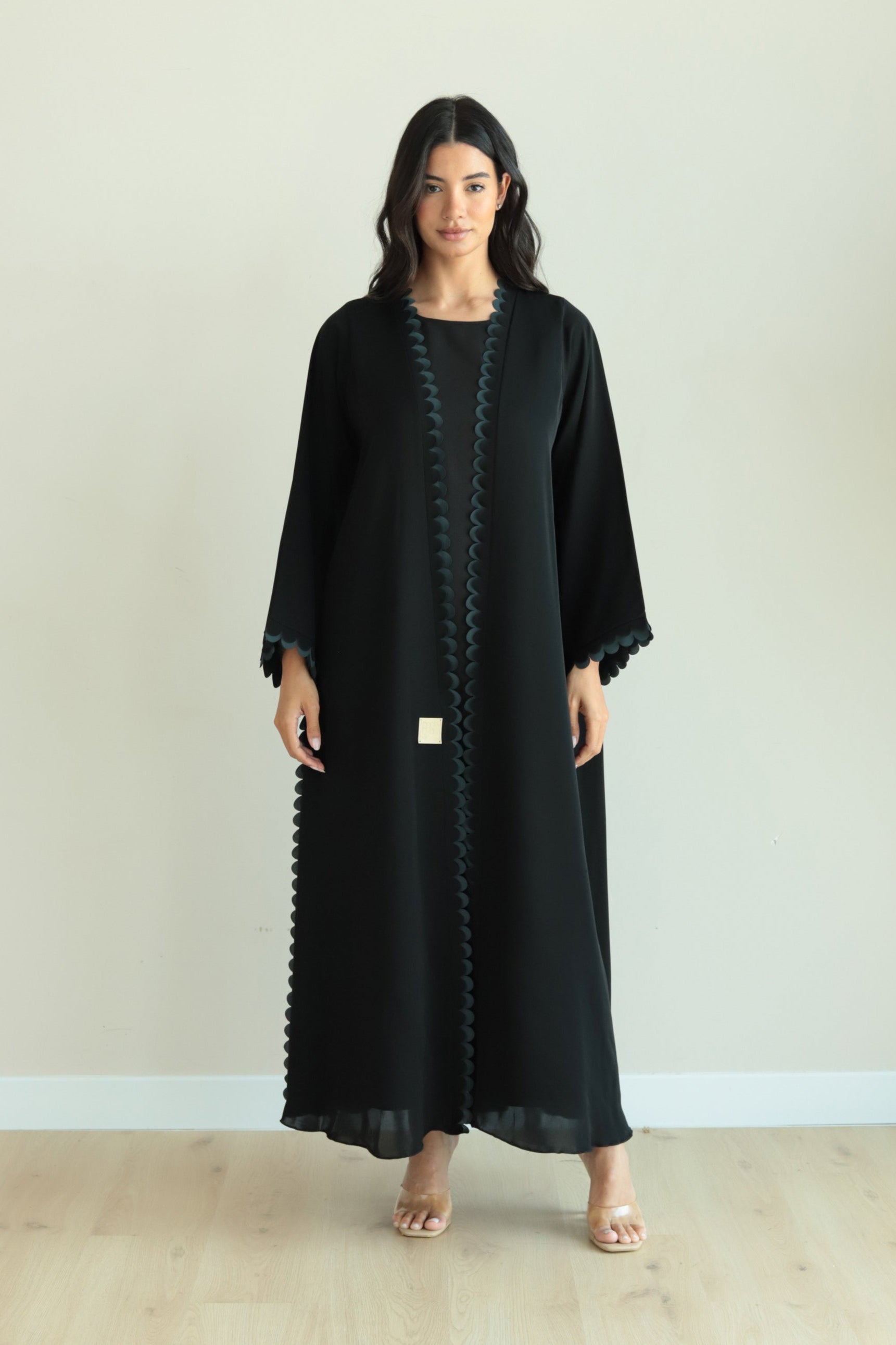 Basic Circles (Black & Green Abaya)
