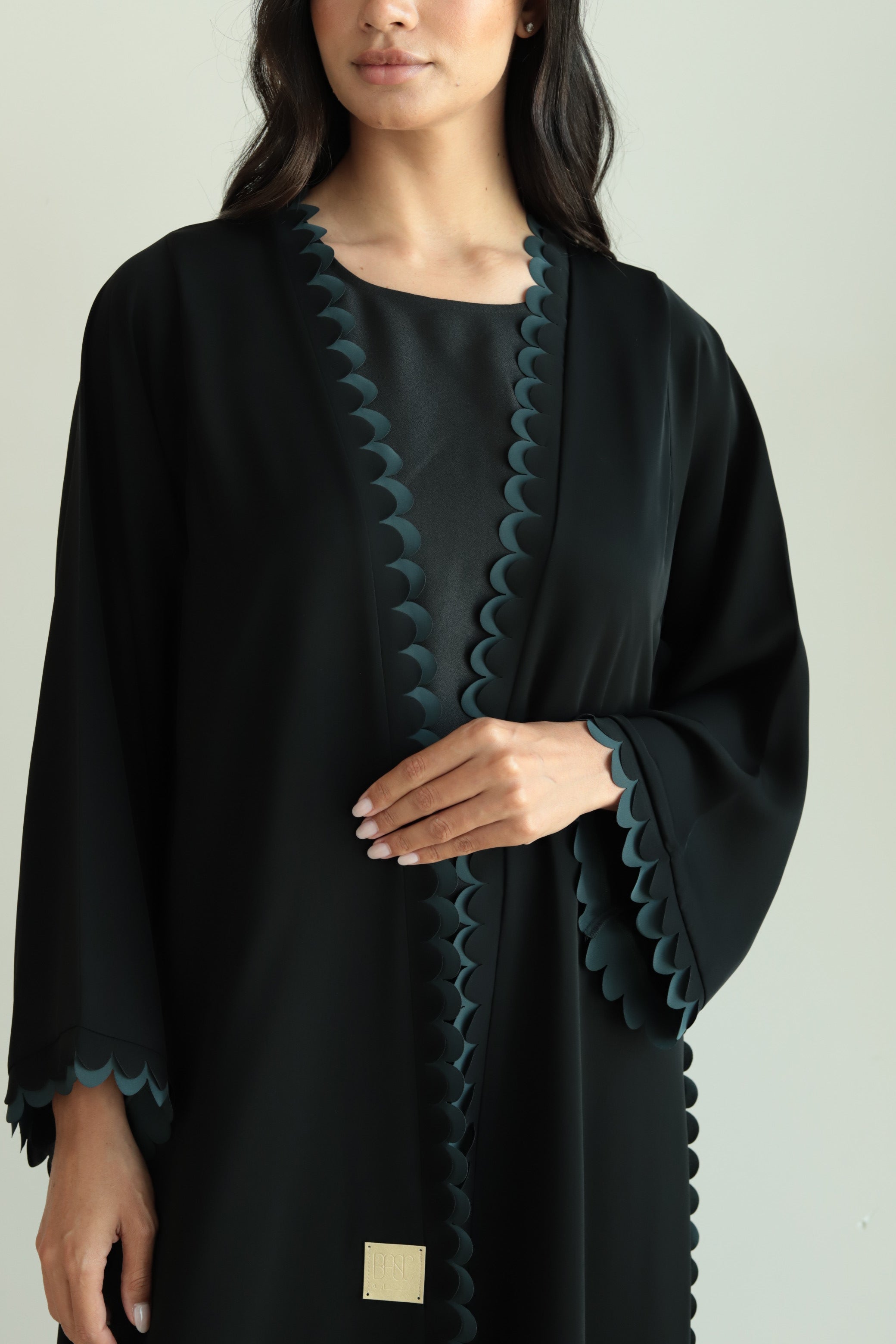 Basic Circles (Black & Green Abaya)