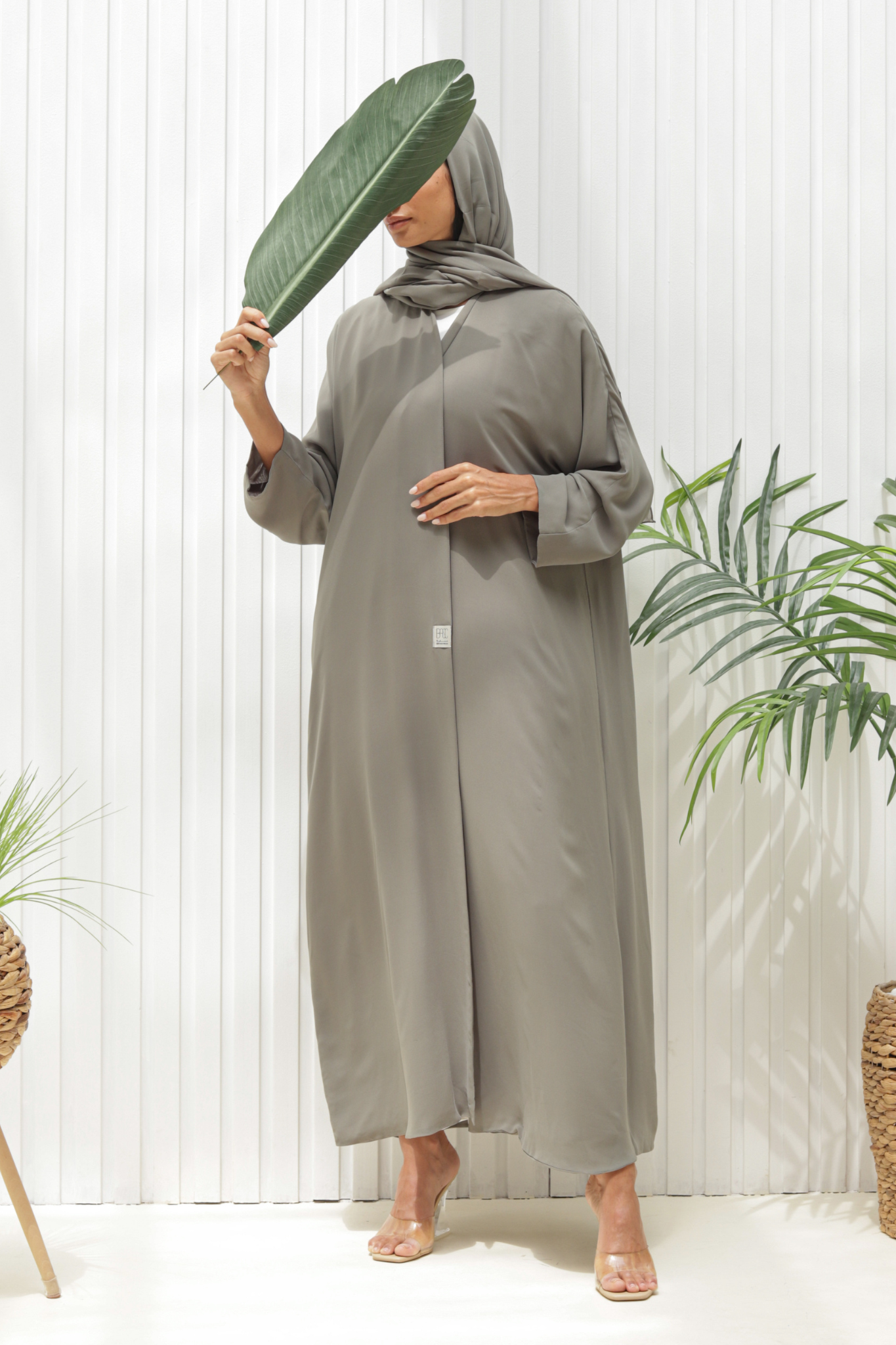 Basic Double (Olive Green Abaya) - BasicAbaya
