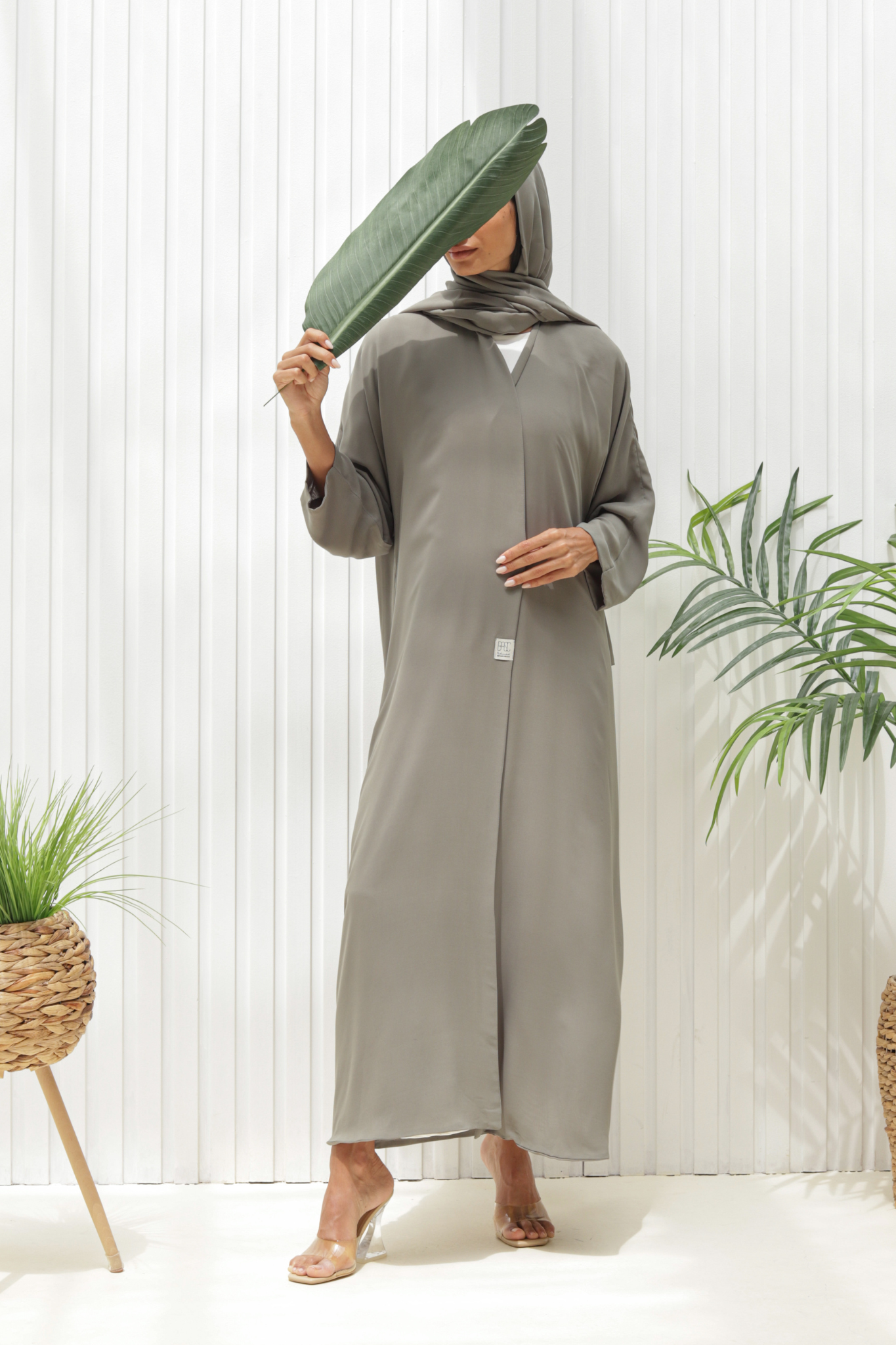 Basic Double (Olive Green Abaya) - BasicAbaya
