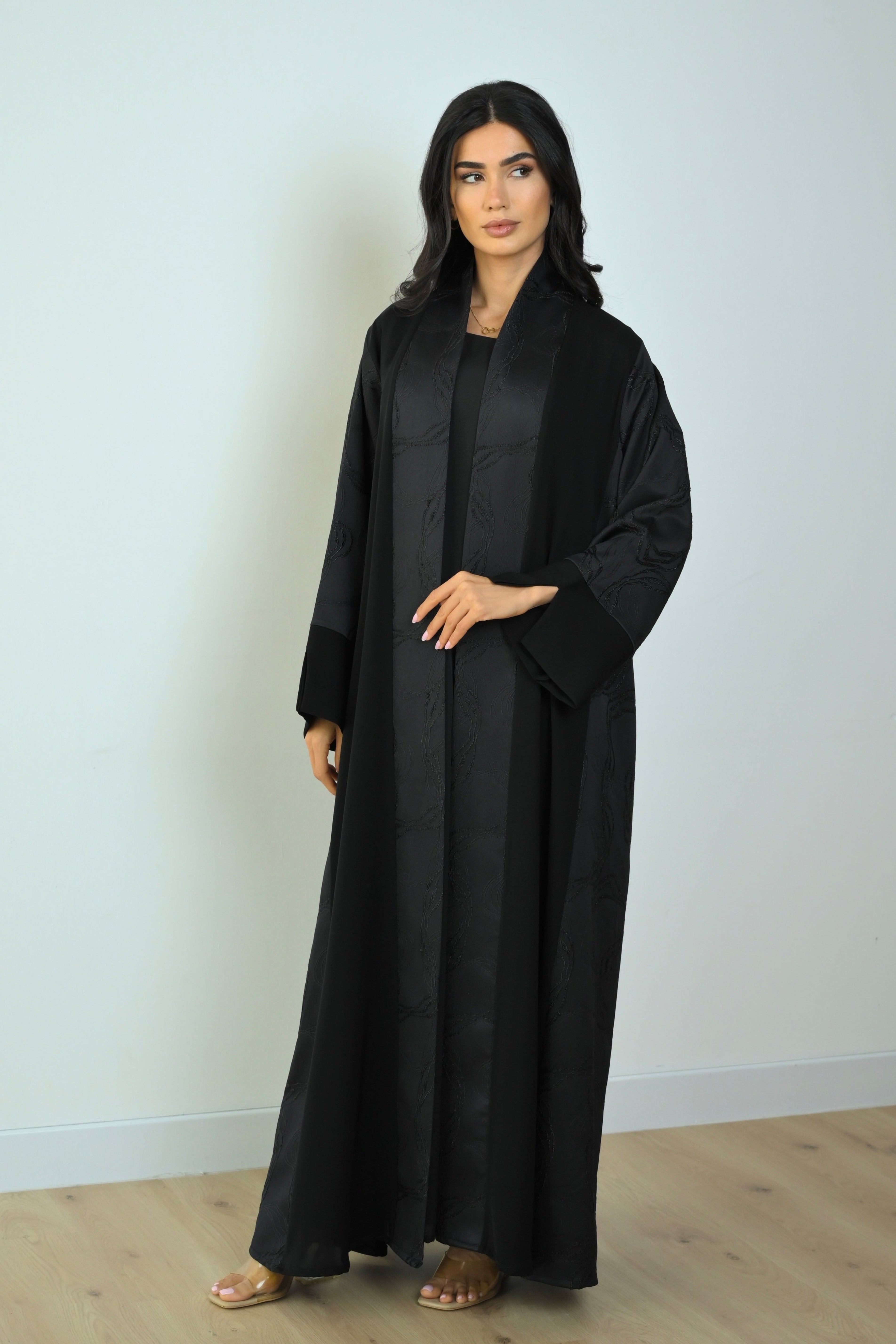 Basic Nada Panel (Black Abaya) - BasicAbaya