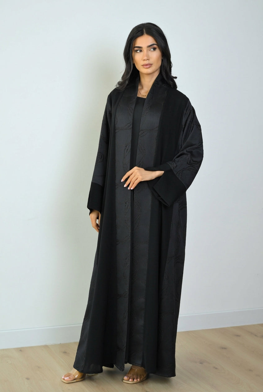 Basic Nada Panel (Black Abaya) - BasicAbaya