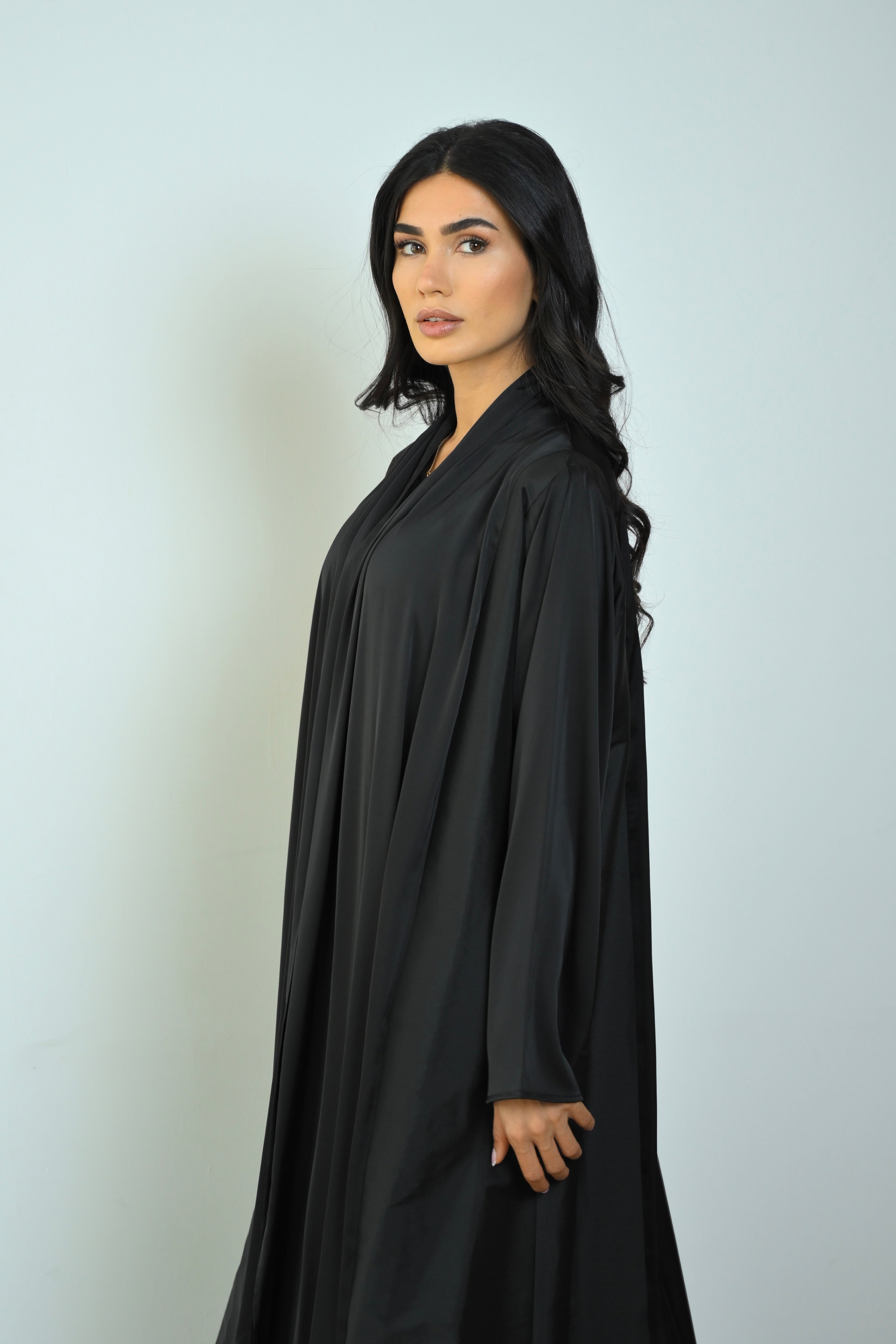 Basic Tafetta (Black Abaya) - BasicAbaya