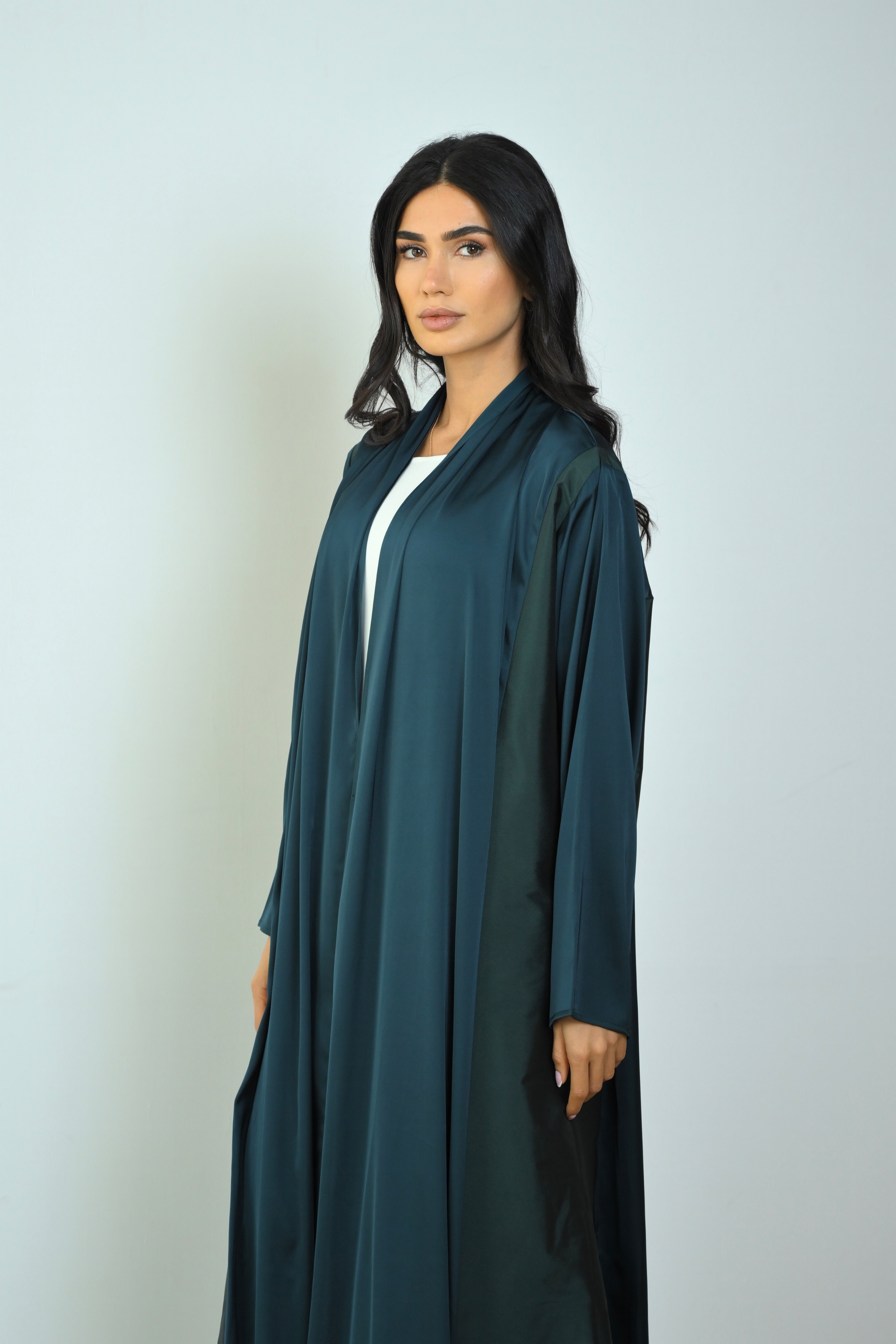 Basic Tafetta (Green Abaya) - BasicAbaya