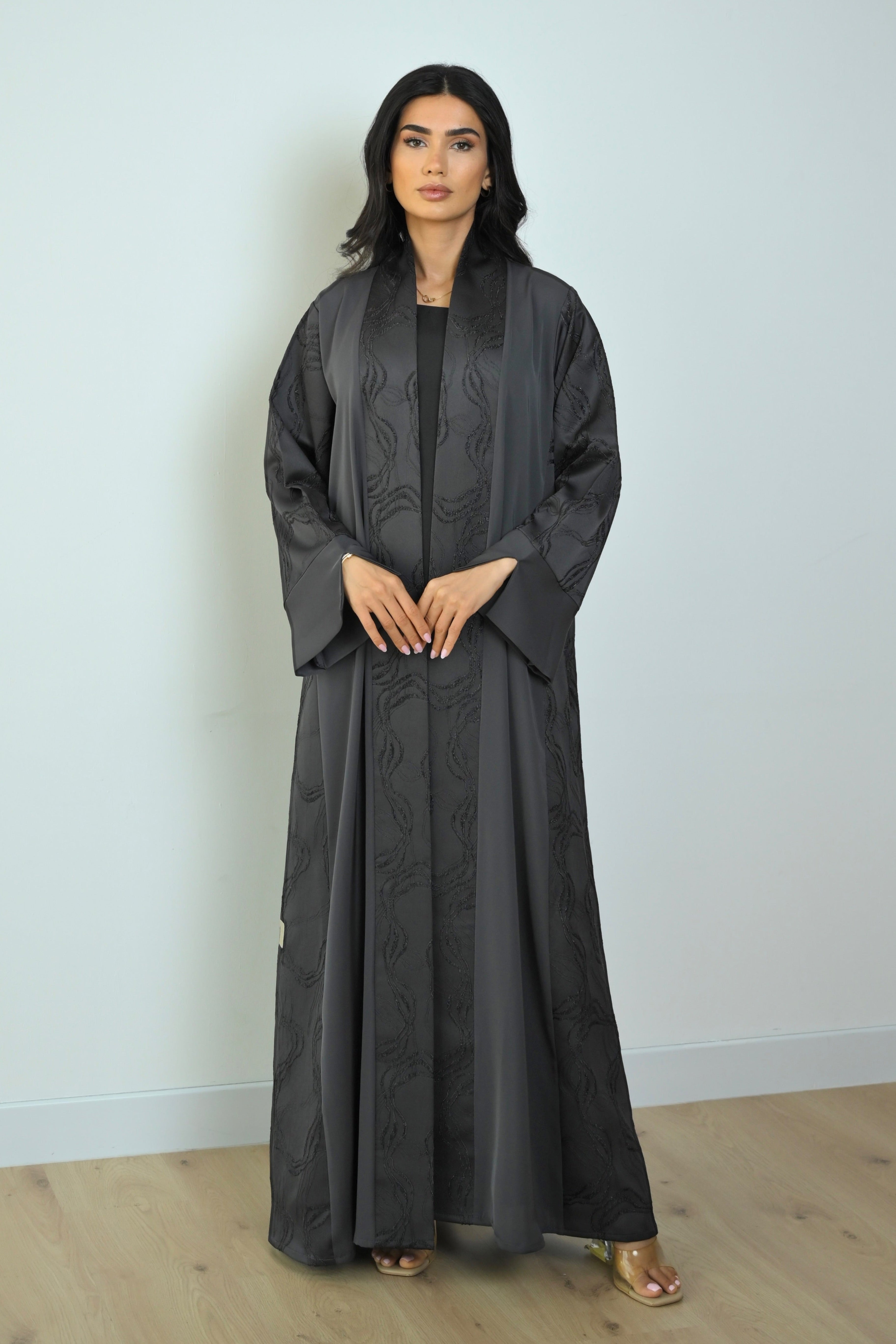 Basic Nada Panel (Grey Abaya) - BasicAbaya