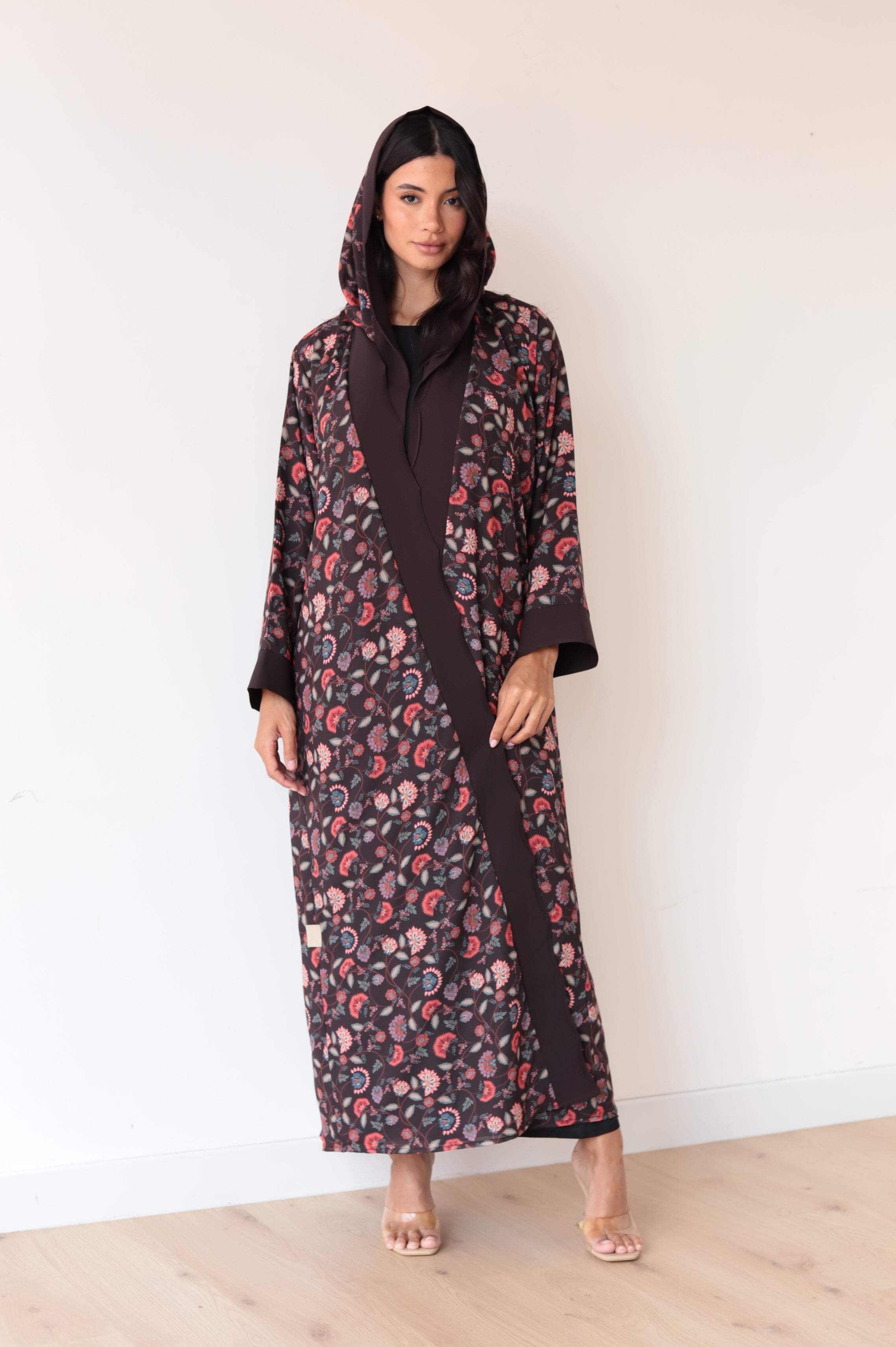 Basic Printed Boho (Brown Abaya)