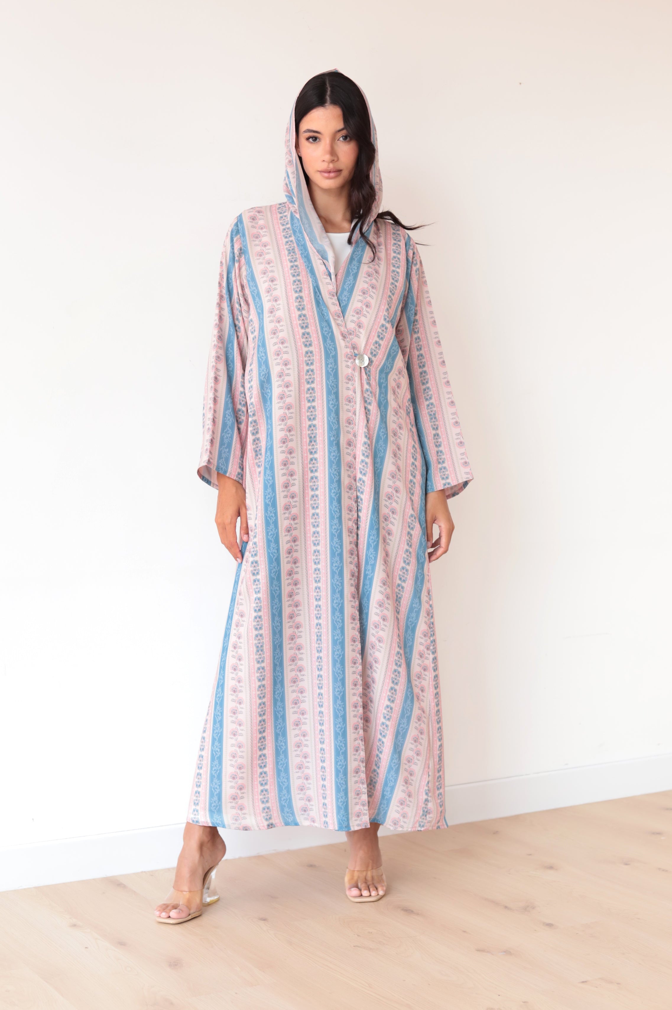 Basic Printed Button (Beige Abaya)