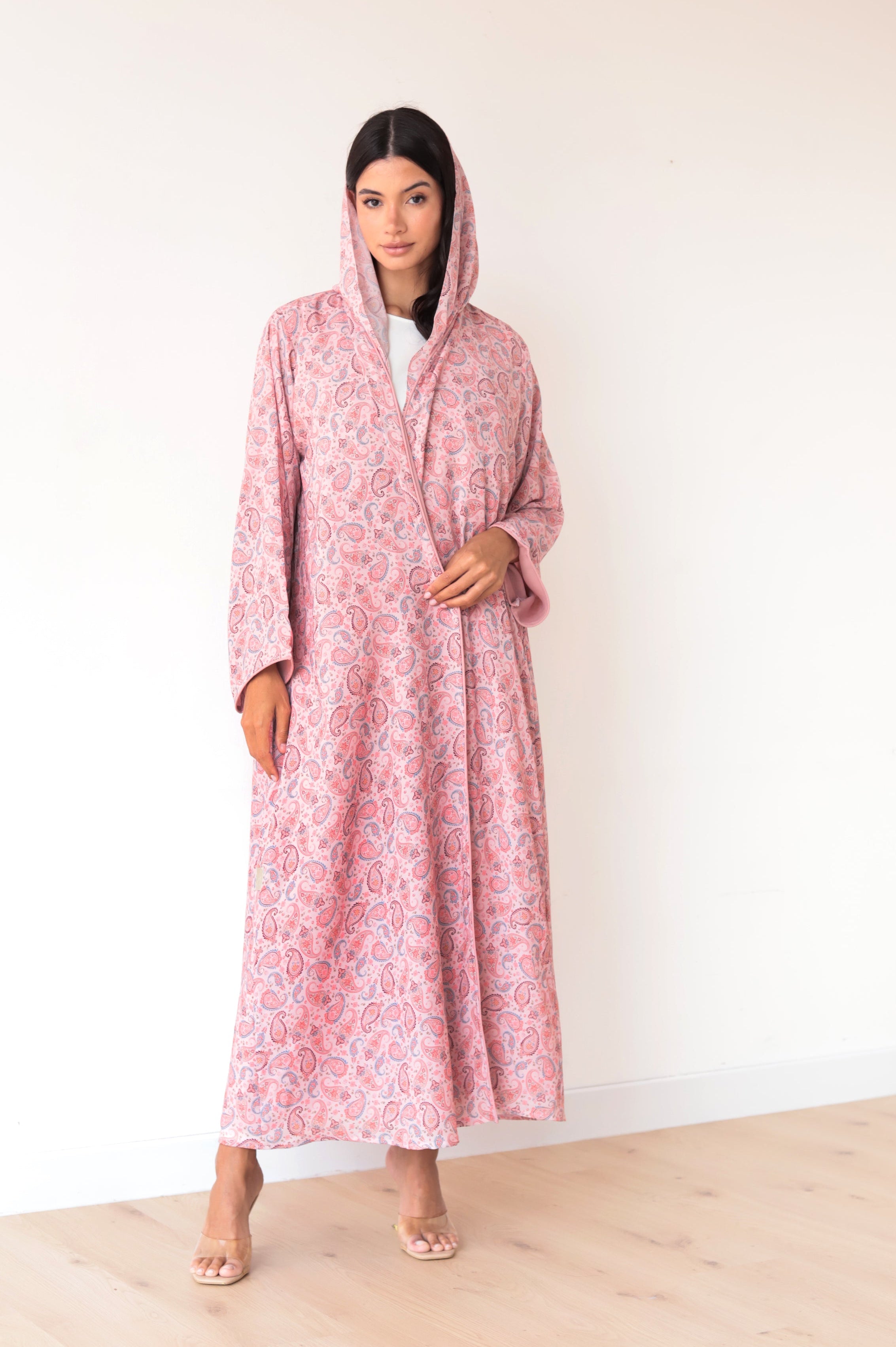 Basic Printed Paisley (Pink Abaya)