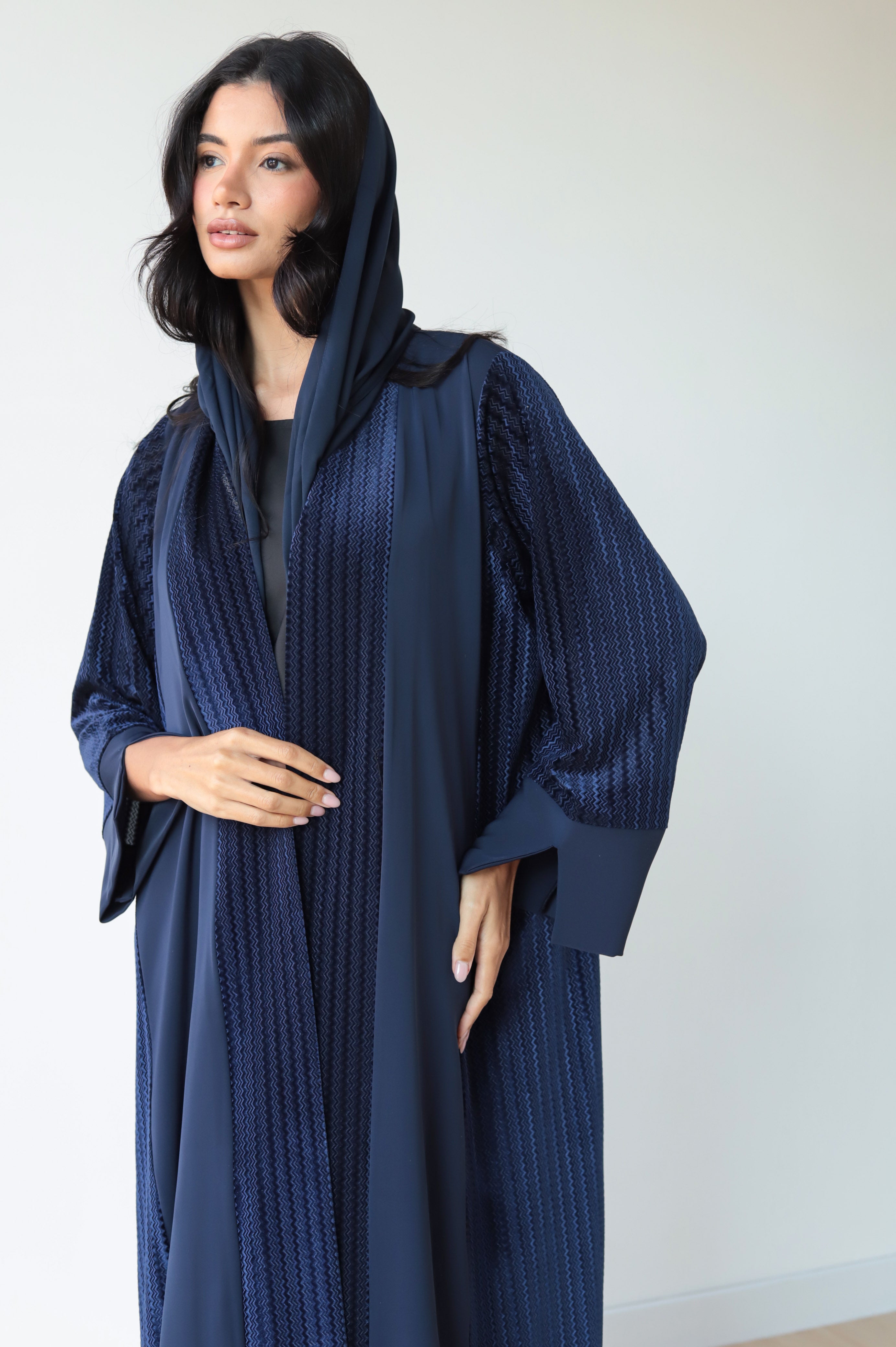 Basic Velvet Nada (Blue Abaya)