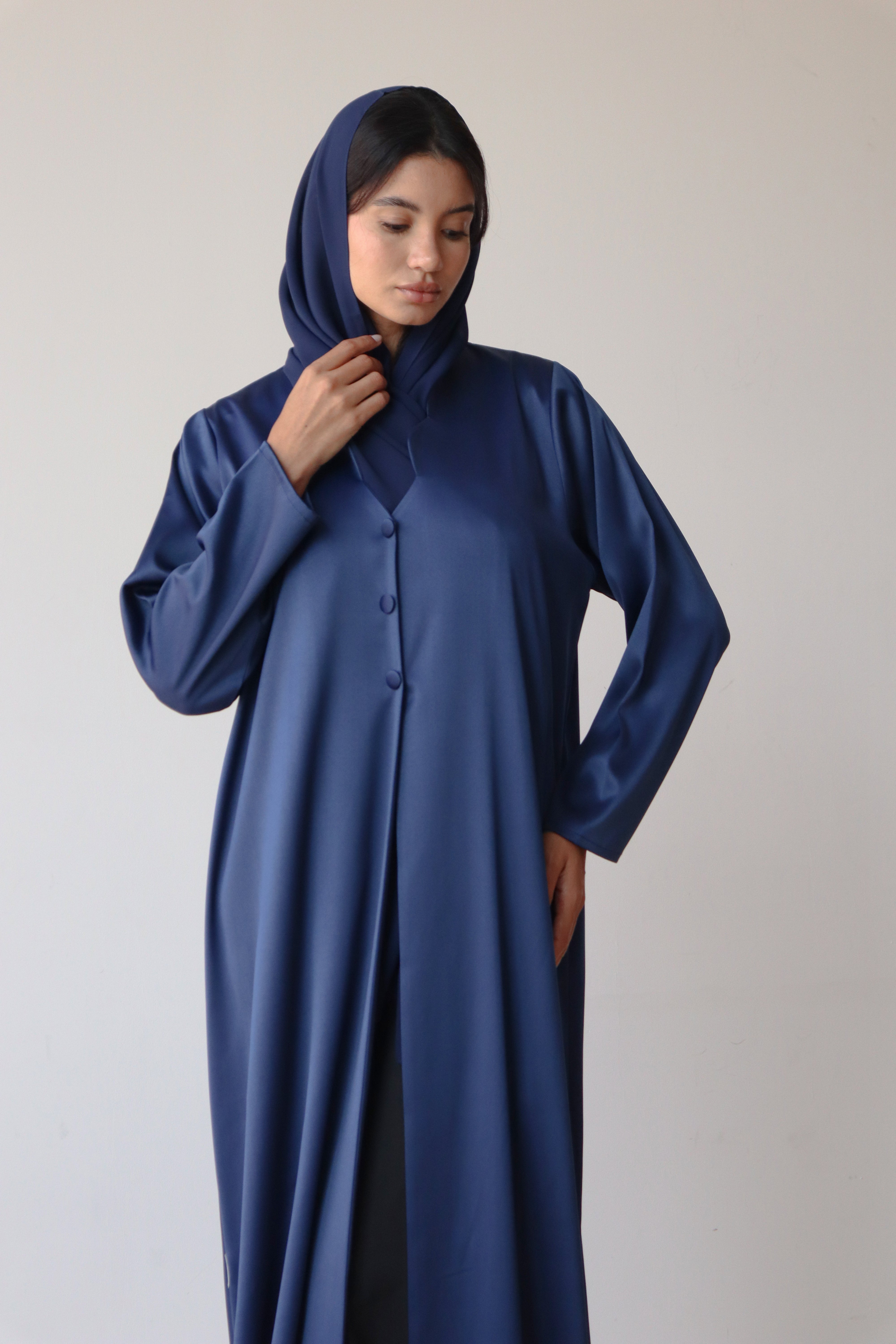 Basic Formal Elegance (Blue Abaya)