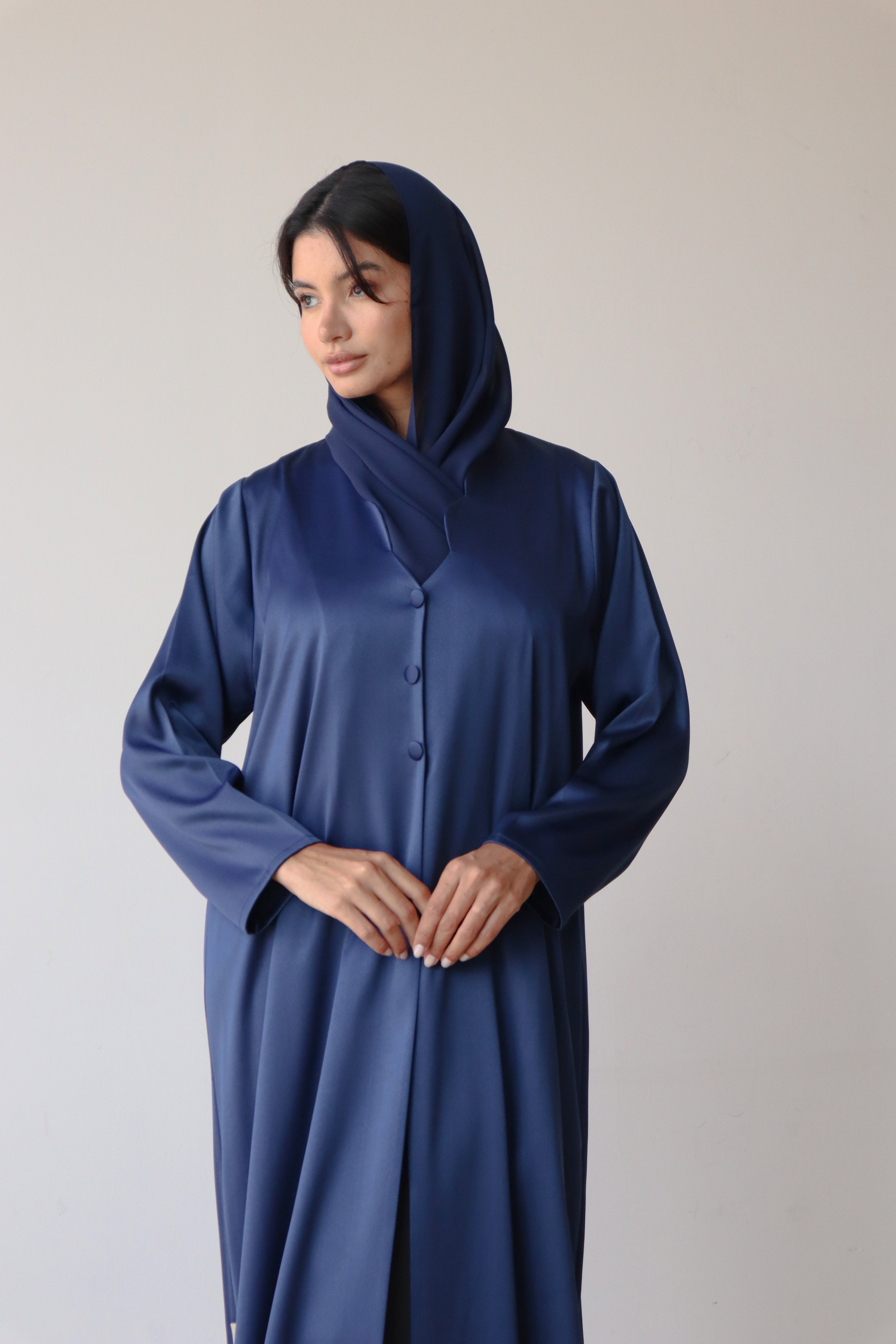 Basic Formal Elegance (Blue Abaya)