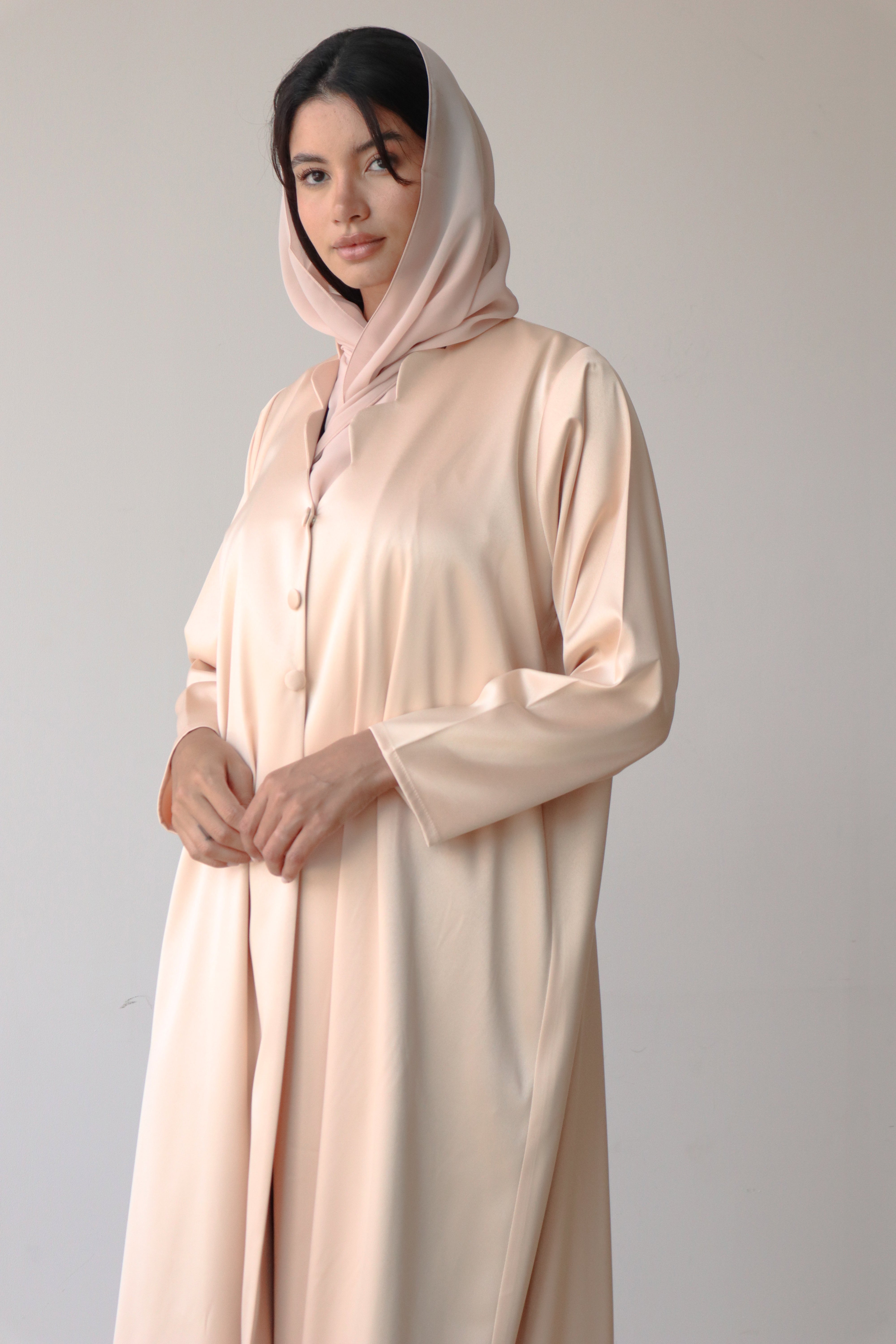 Basic Formal Elegance (Beige Abaya)