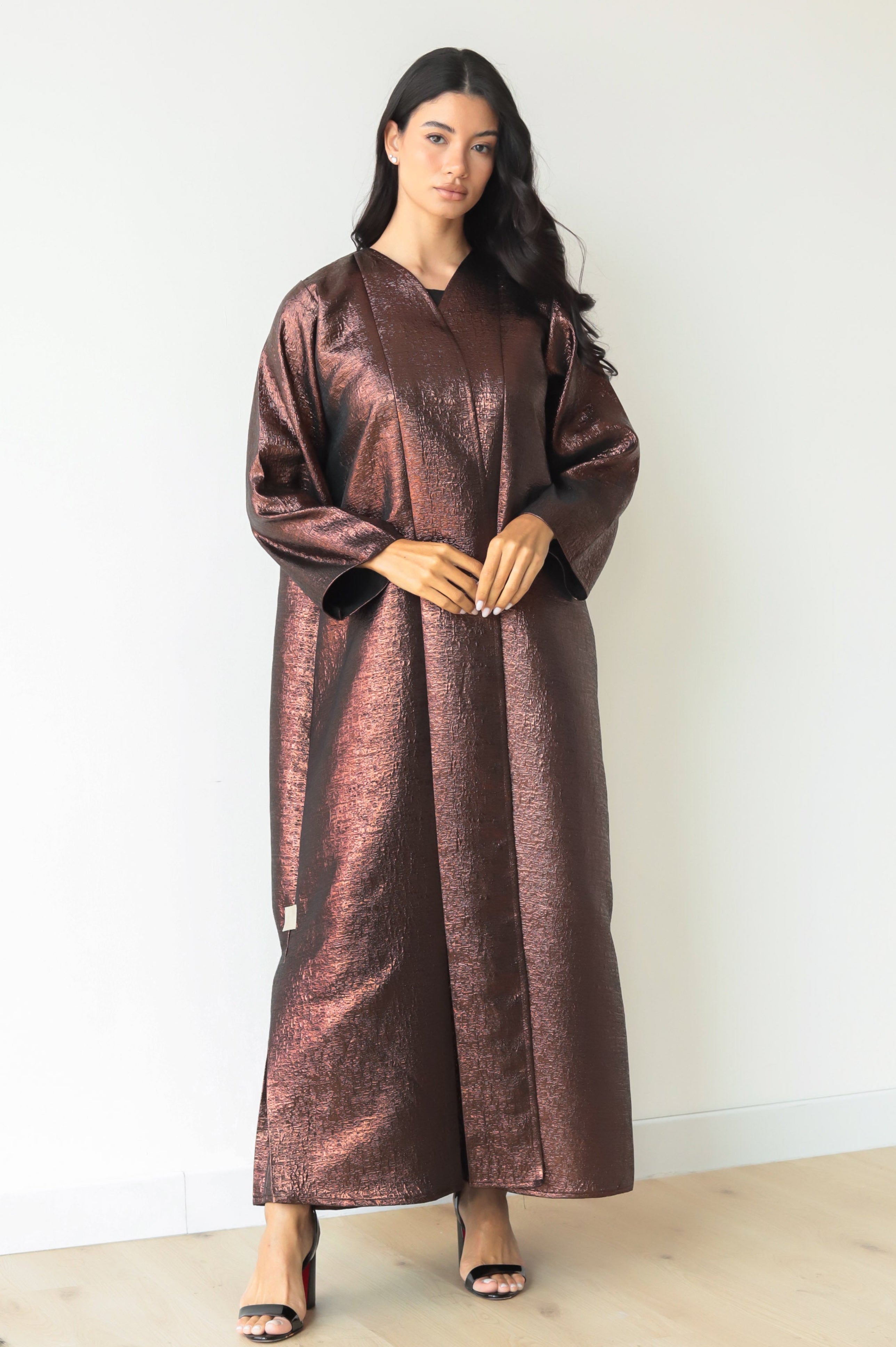 Basic Brocade (Bronze Abaya)