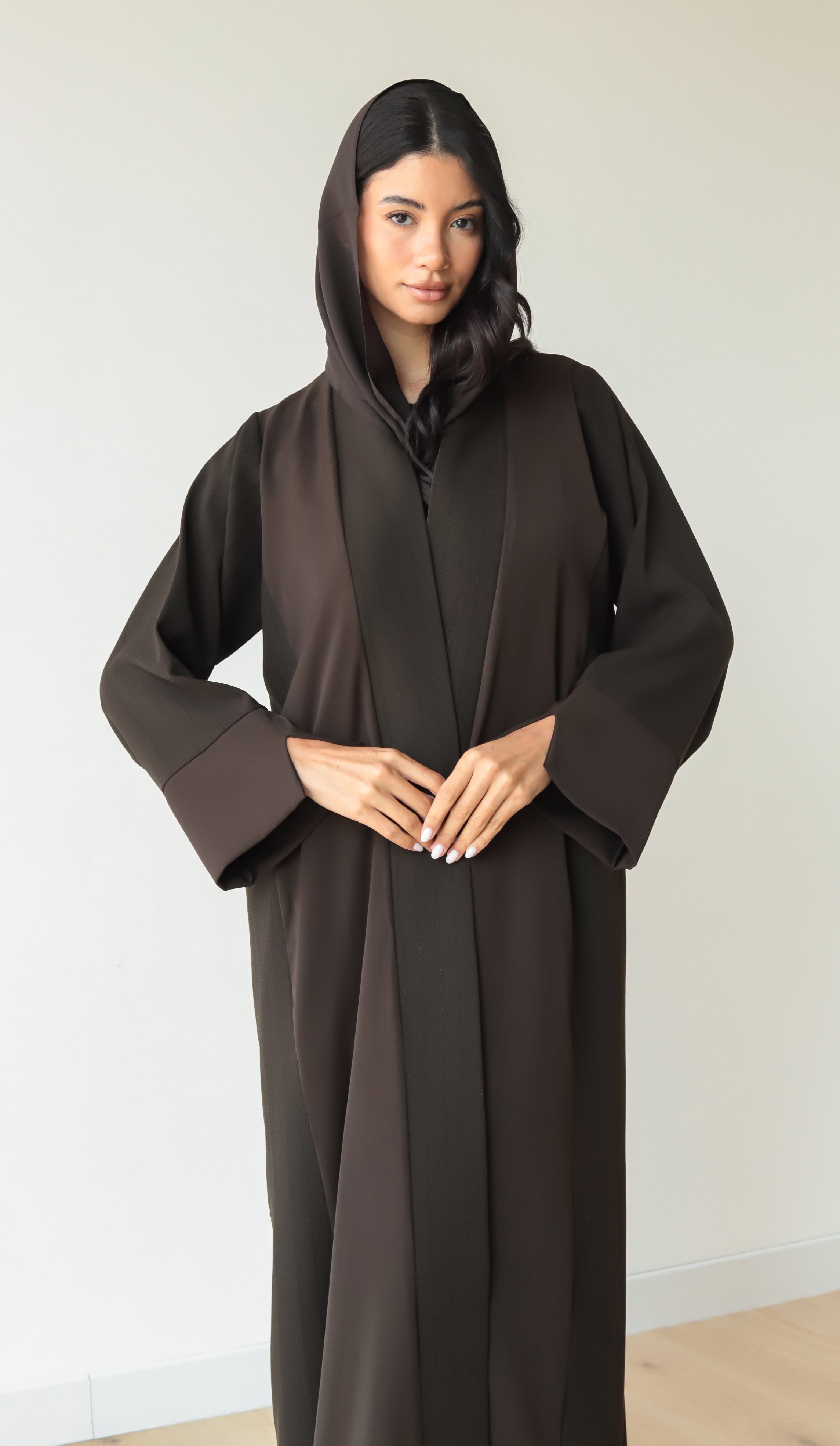 Basic Nada Panel (Brown Abaya) - BasicAbaya