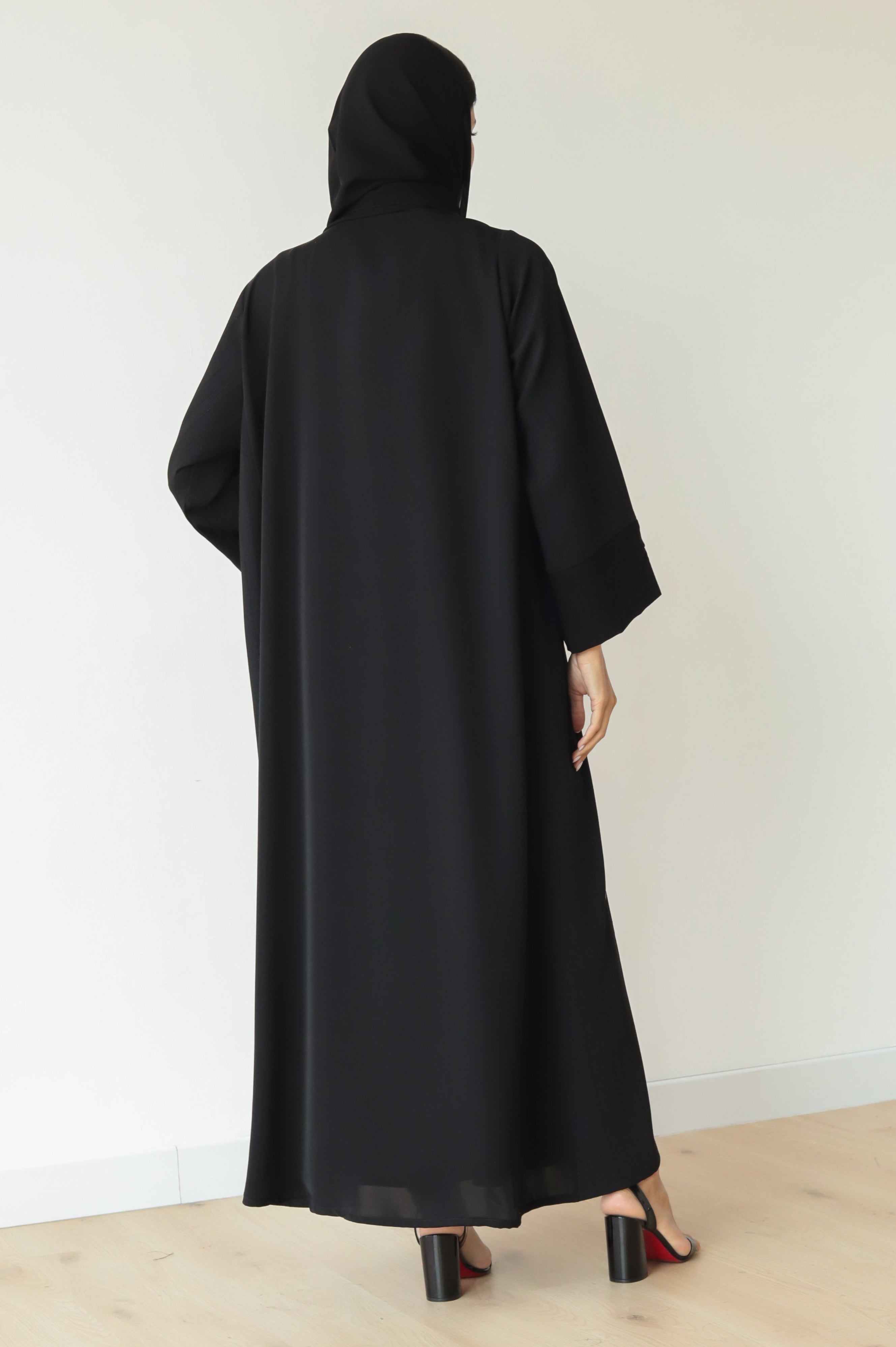 Basic Nada Panel (Black Abaya) - BasicAbaya