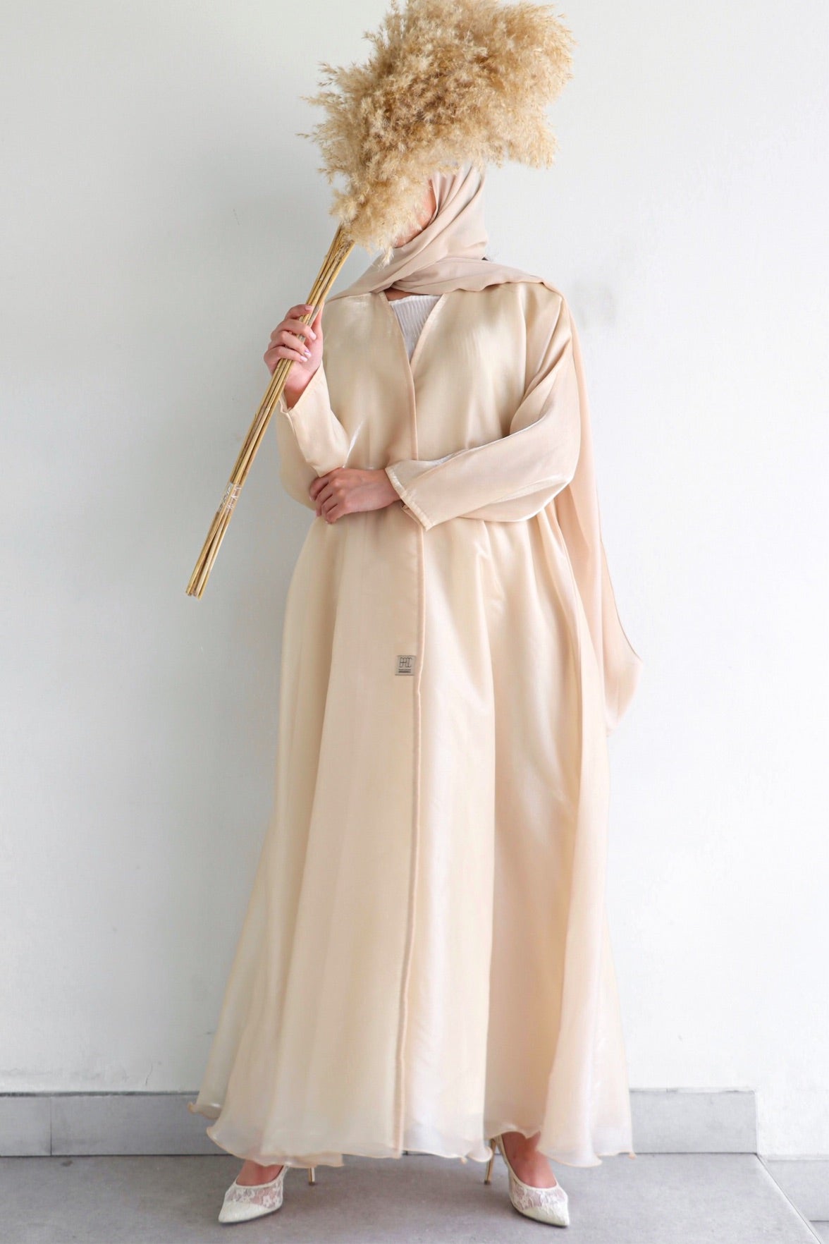 Basic Organza (Beige) - BasicAbaya