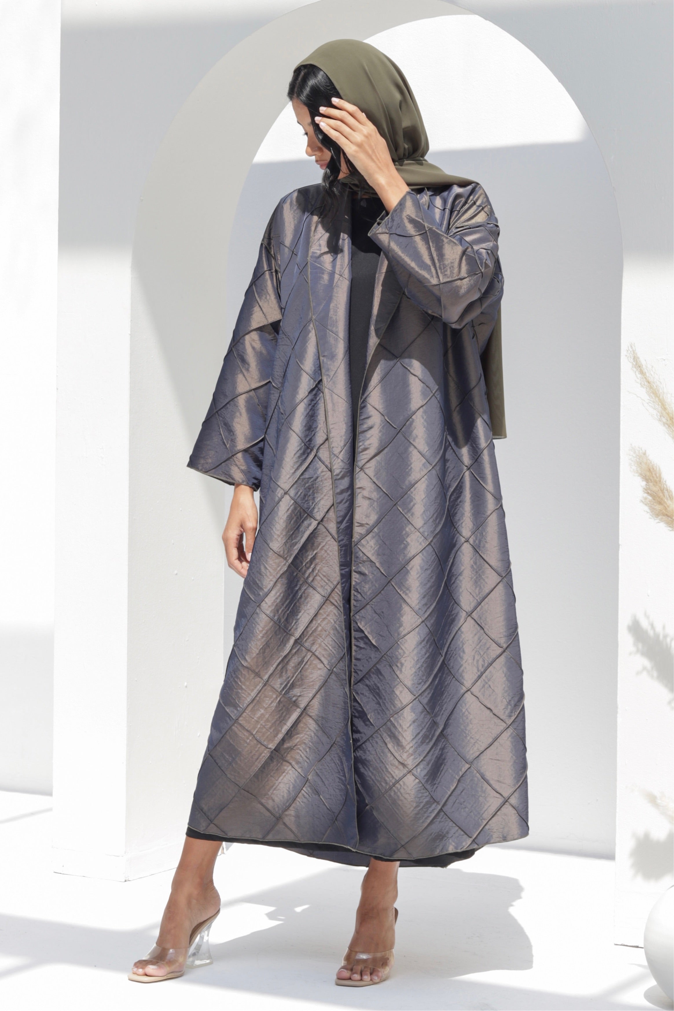 Basic 19 Ninteen (Olive Abaya) - BasicAbaya