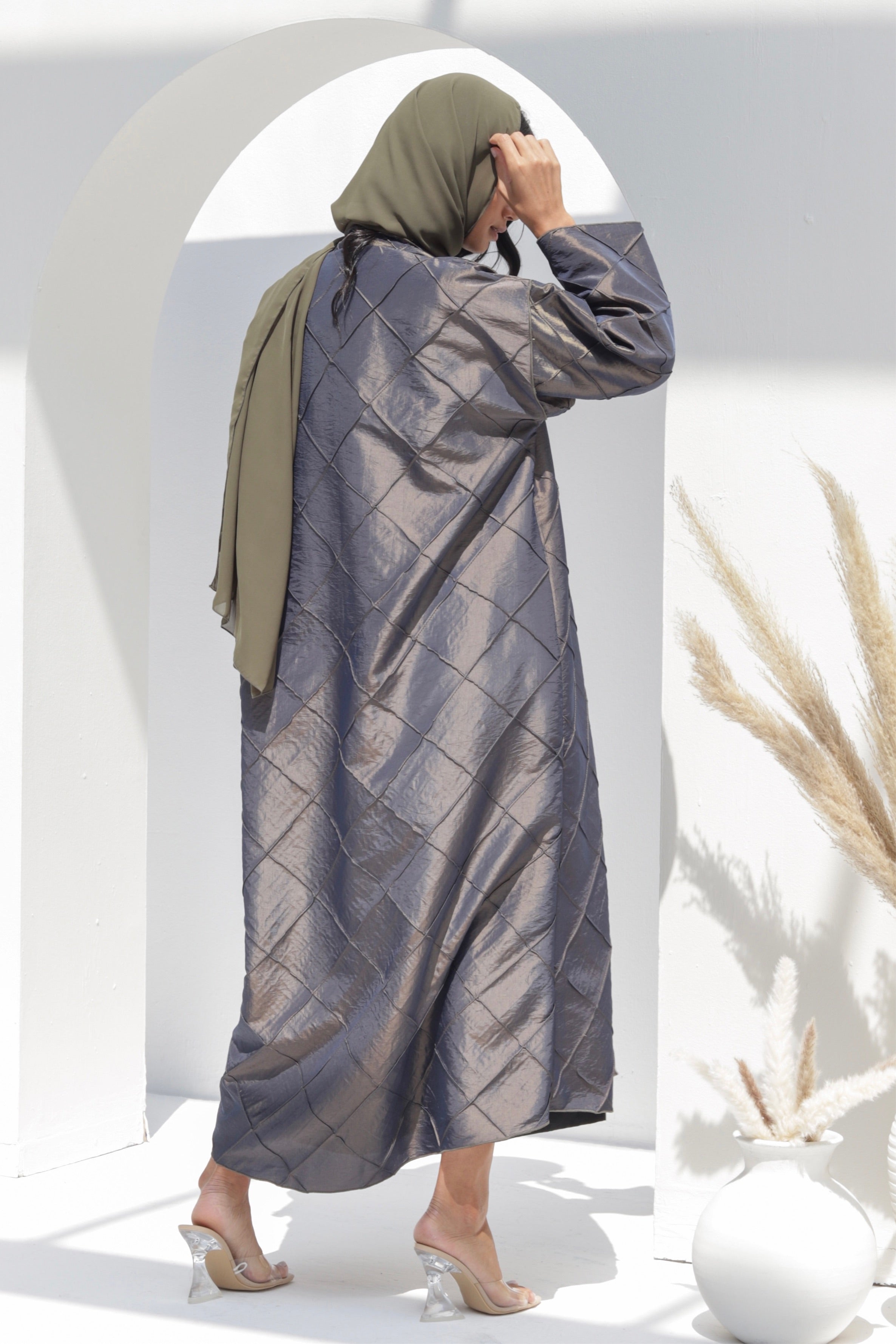 Basic 19 Ninteen (Olive Abaya) - BasicAbaya
