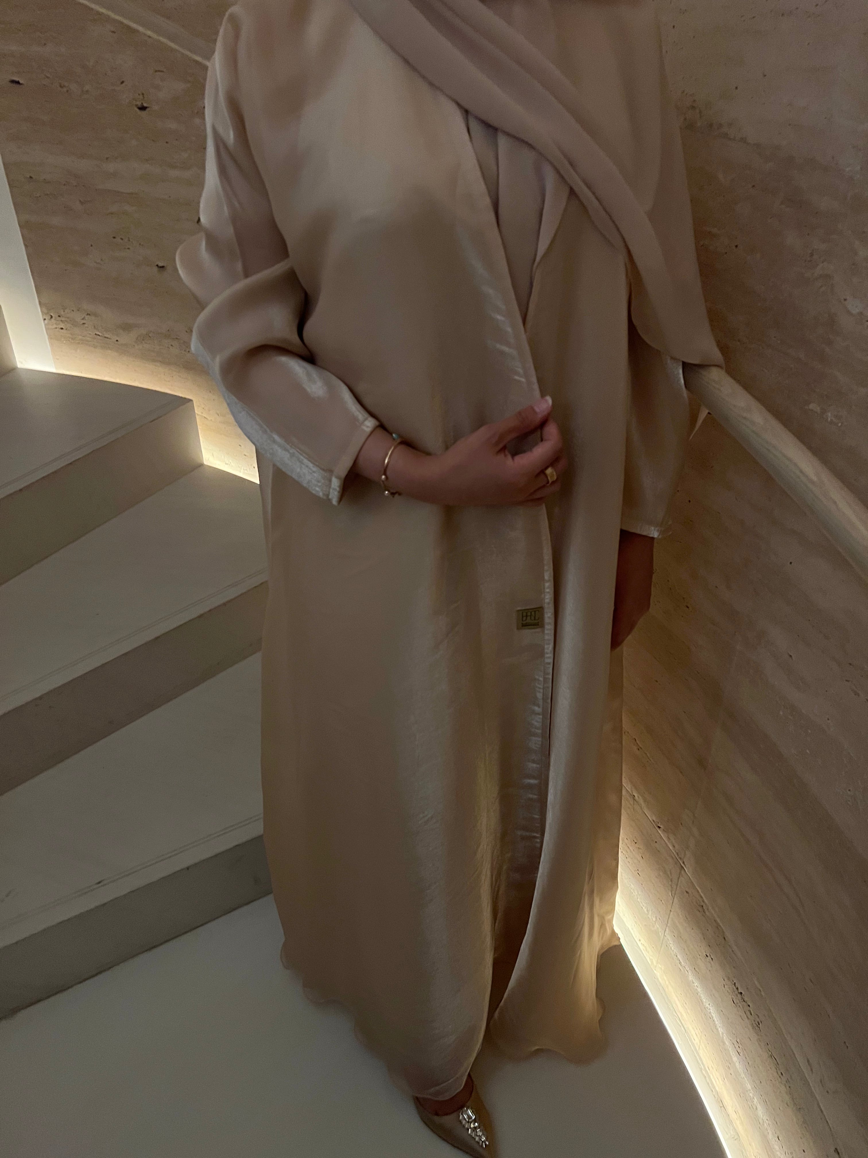 Basic Organza (Beige) - BasicAbaya
