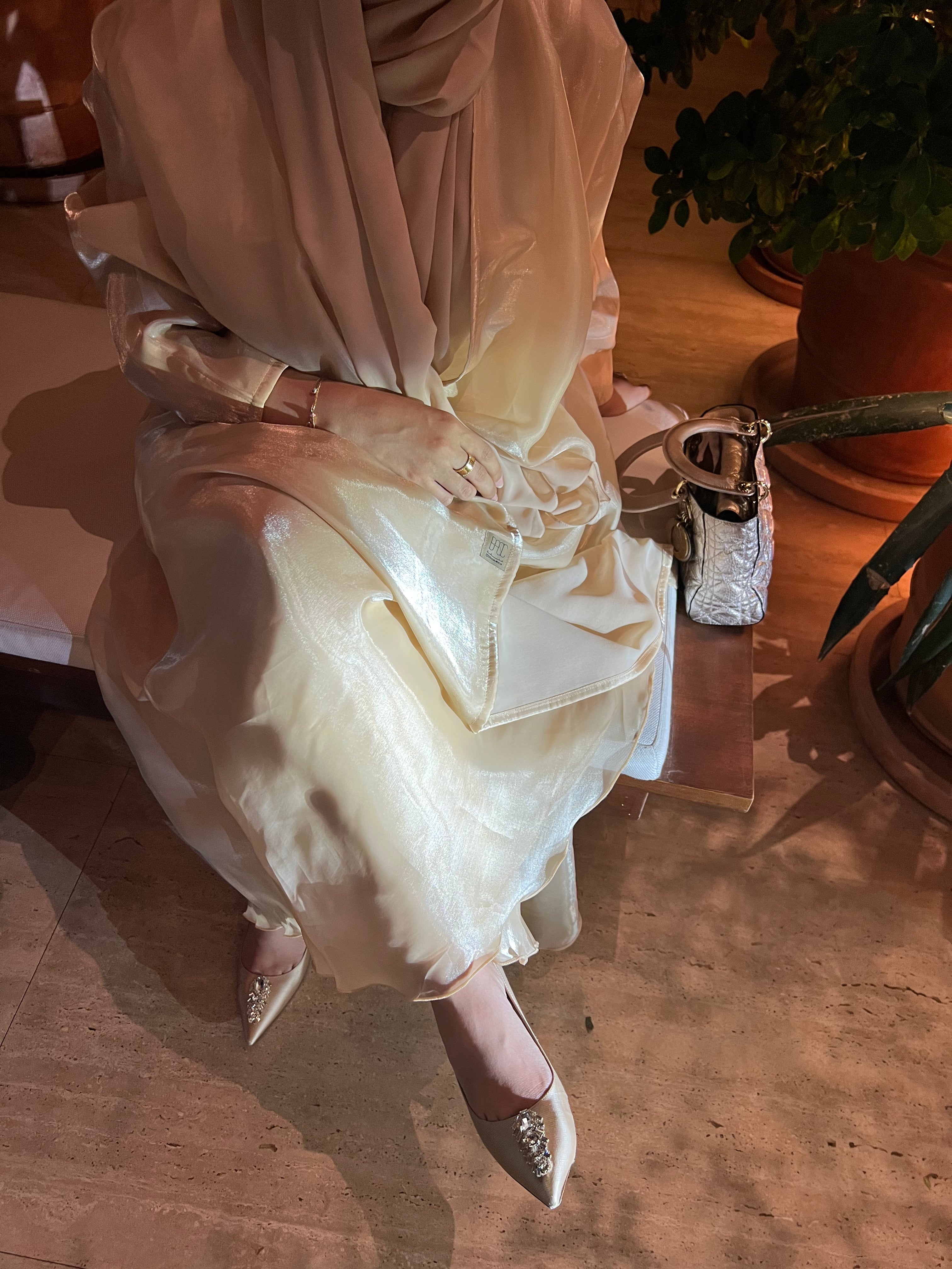 Basic Organza (Beige) - BasicAbaya