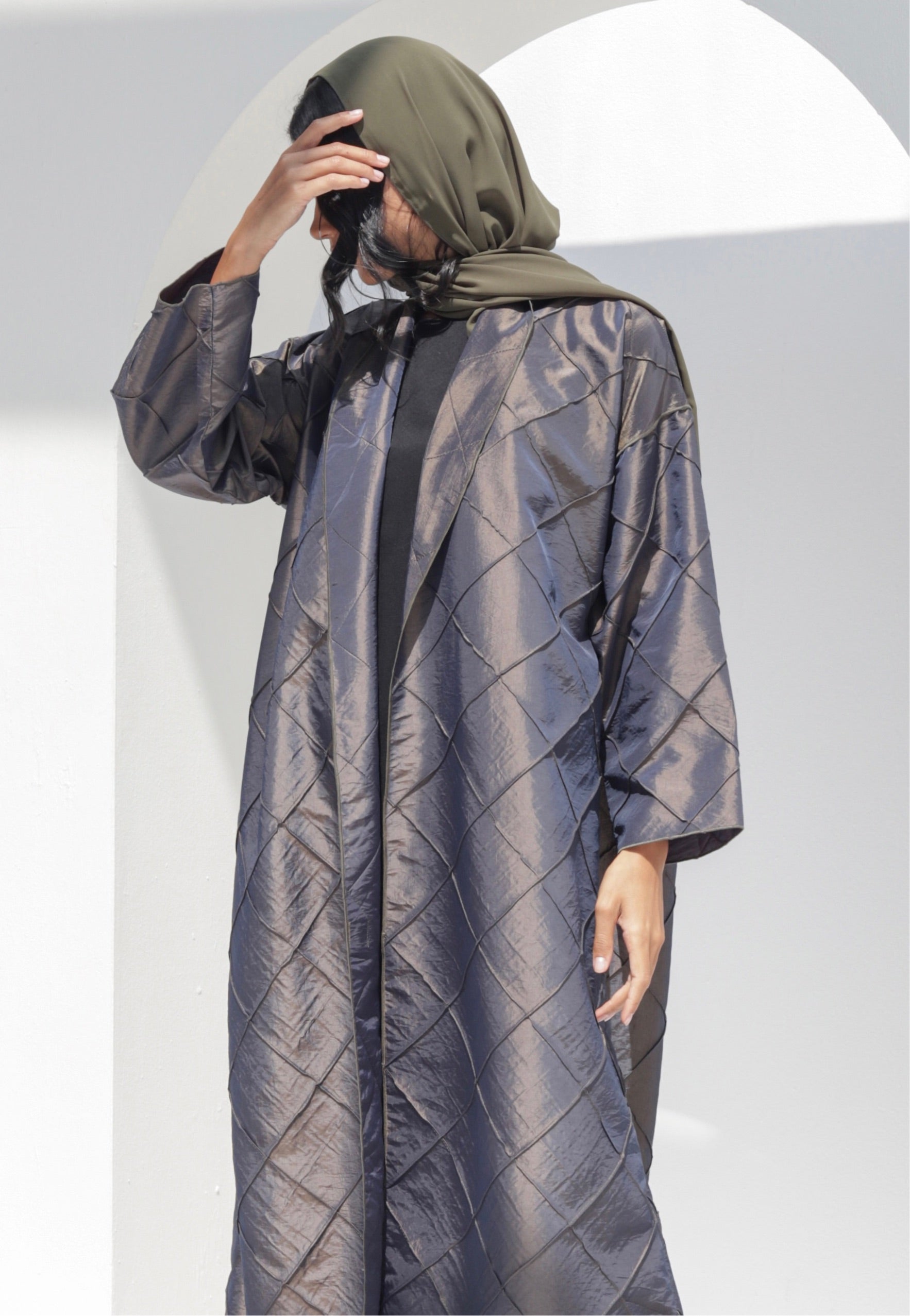 Basic 19 Ninteen (Olive Abaya) - BasicAbaya