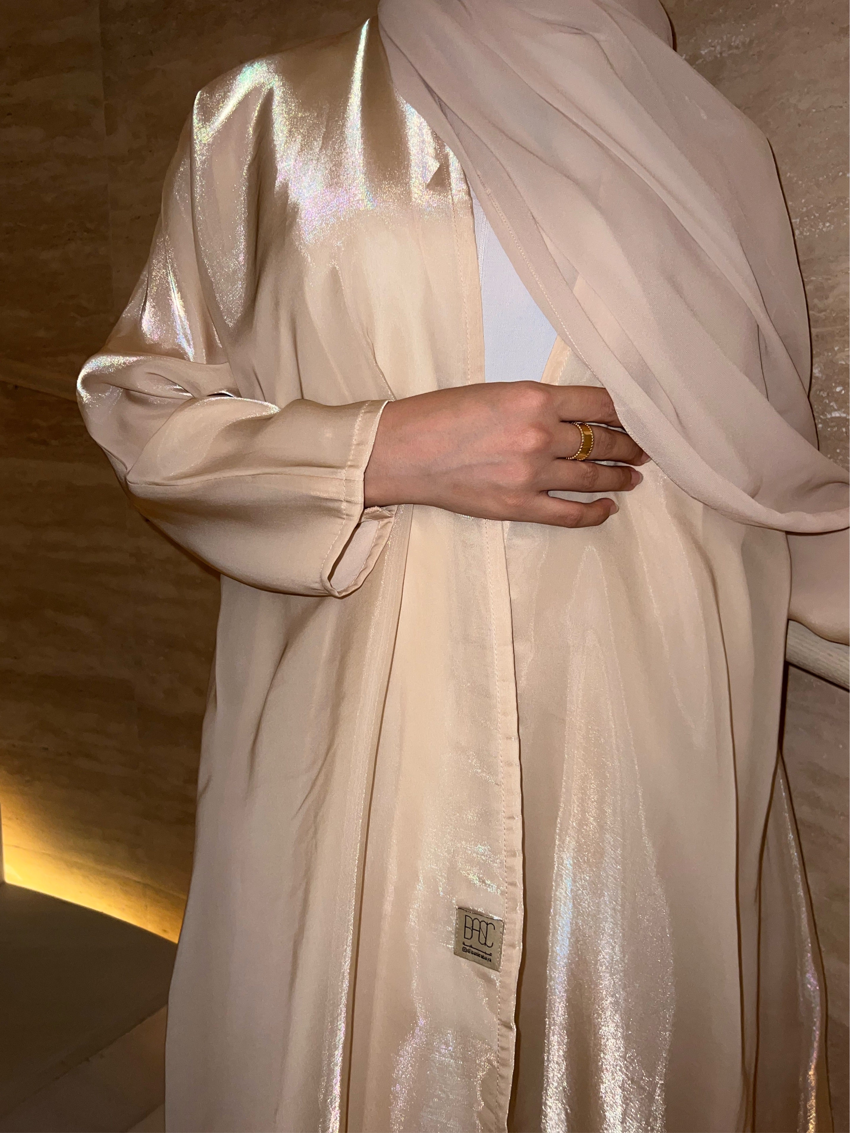 Basic Organza (Beige) - BasicAbaya