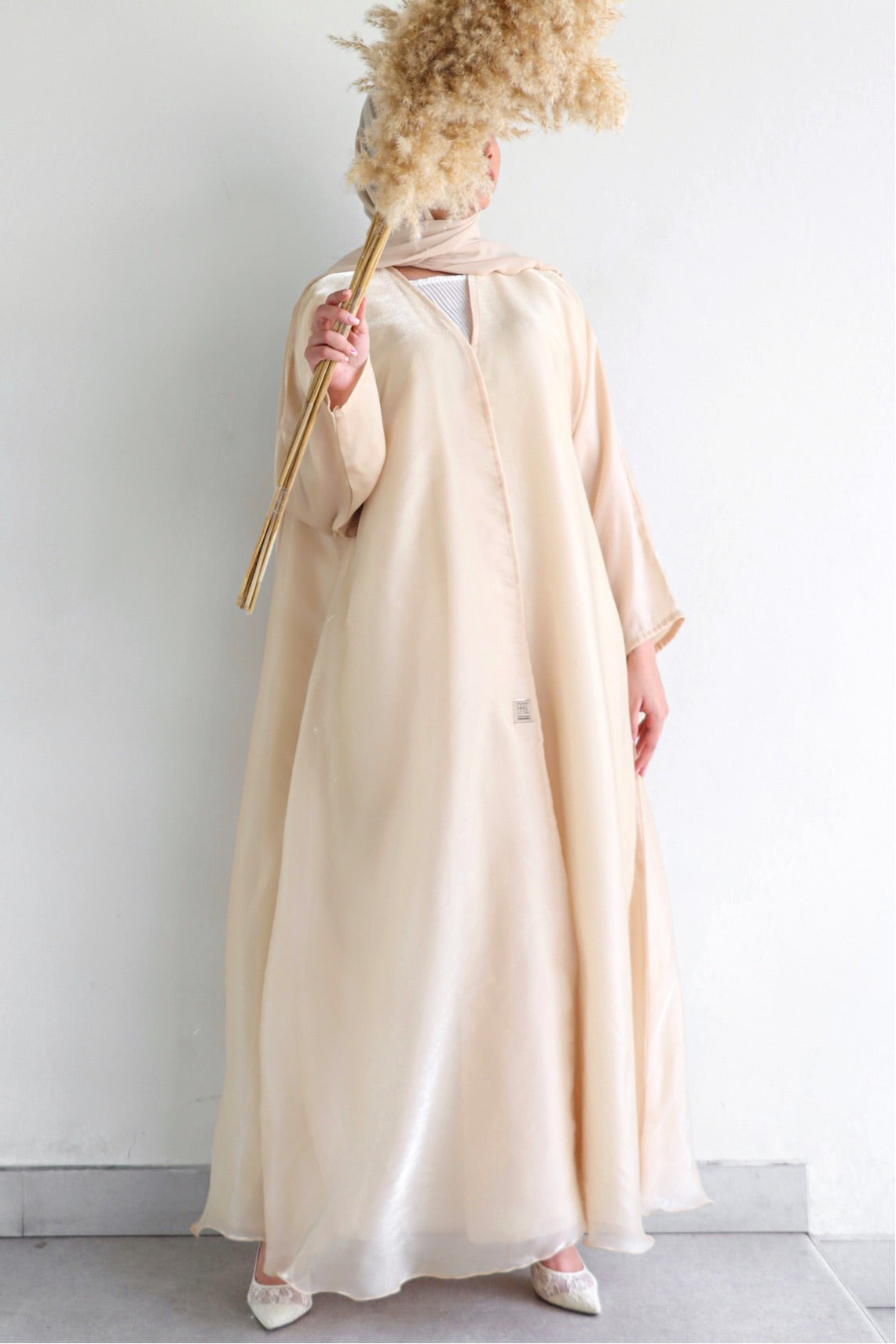 Basic Organza (Beige) - BasicAbaya